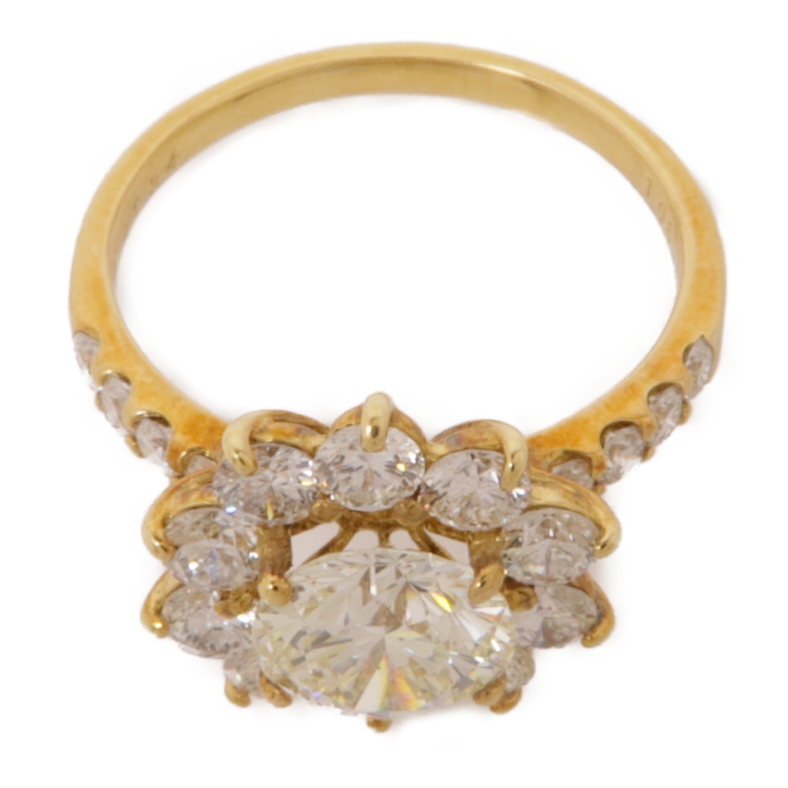 JEWELRY 18K黃金/鑽石Diamond Ring戒指US#6