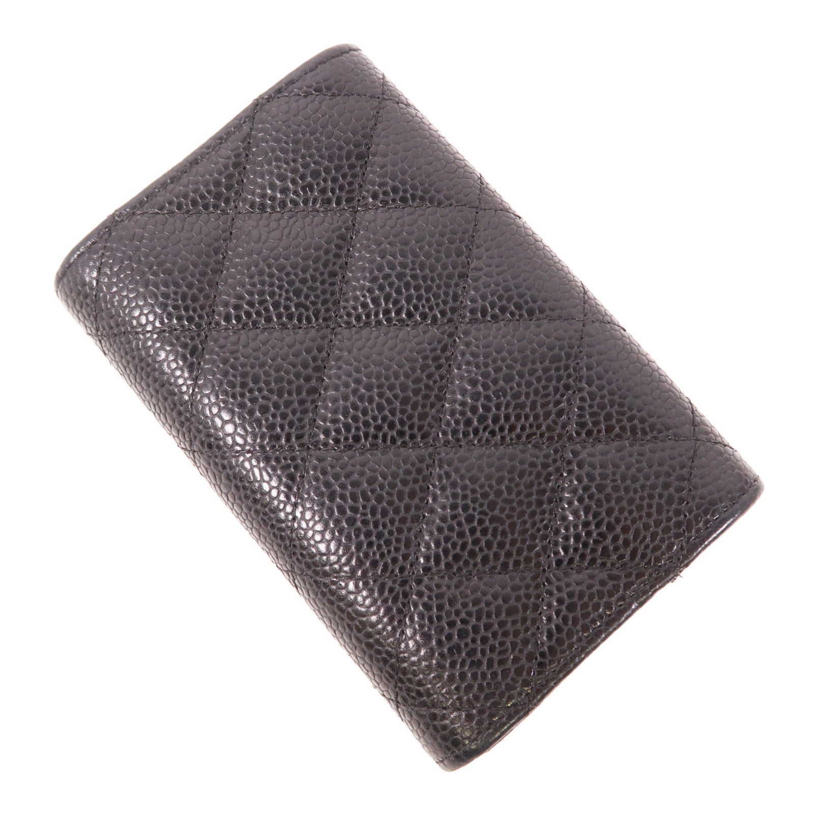 CHANEL 牛皮皮革Card Case銀扣卡片套