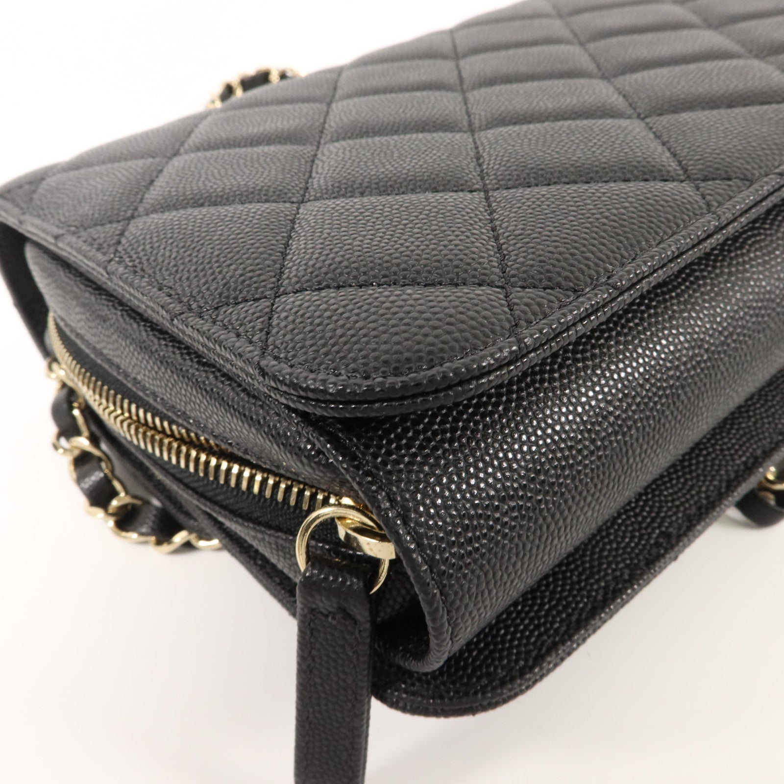 CHANEL 牛皮皮革Chain Shoulder鏈帶肩背袋