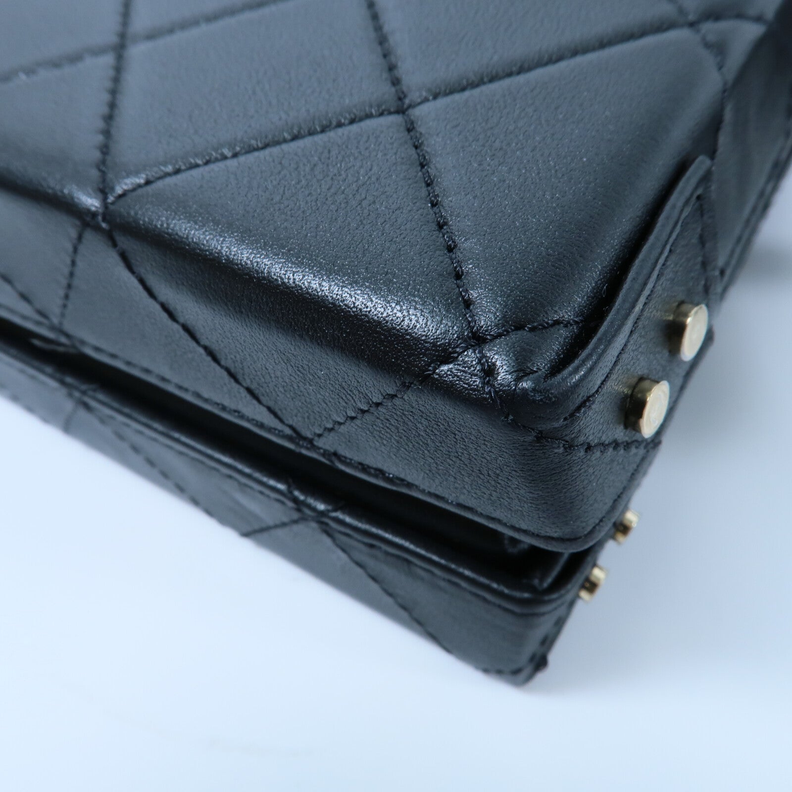 CHANEL 牛皮皮革Chain Shoulder鏈帶手挽肩背兩用袋