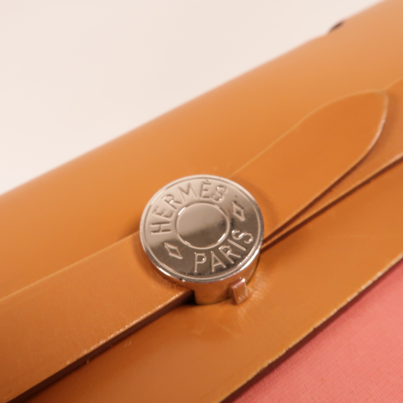 HERMES 帆布Herbag PM手挽肩背兩用袋Rose Azalee