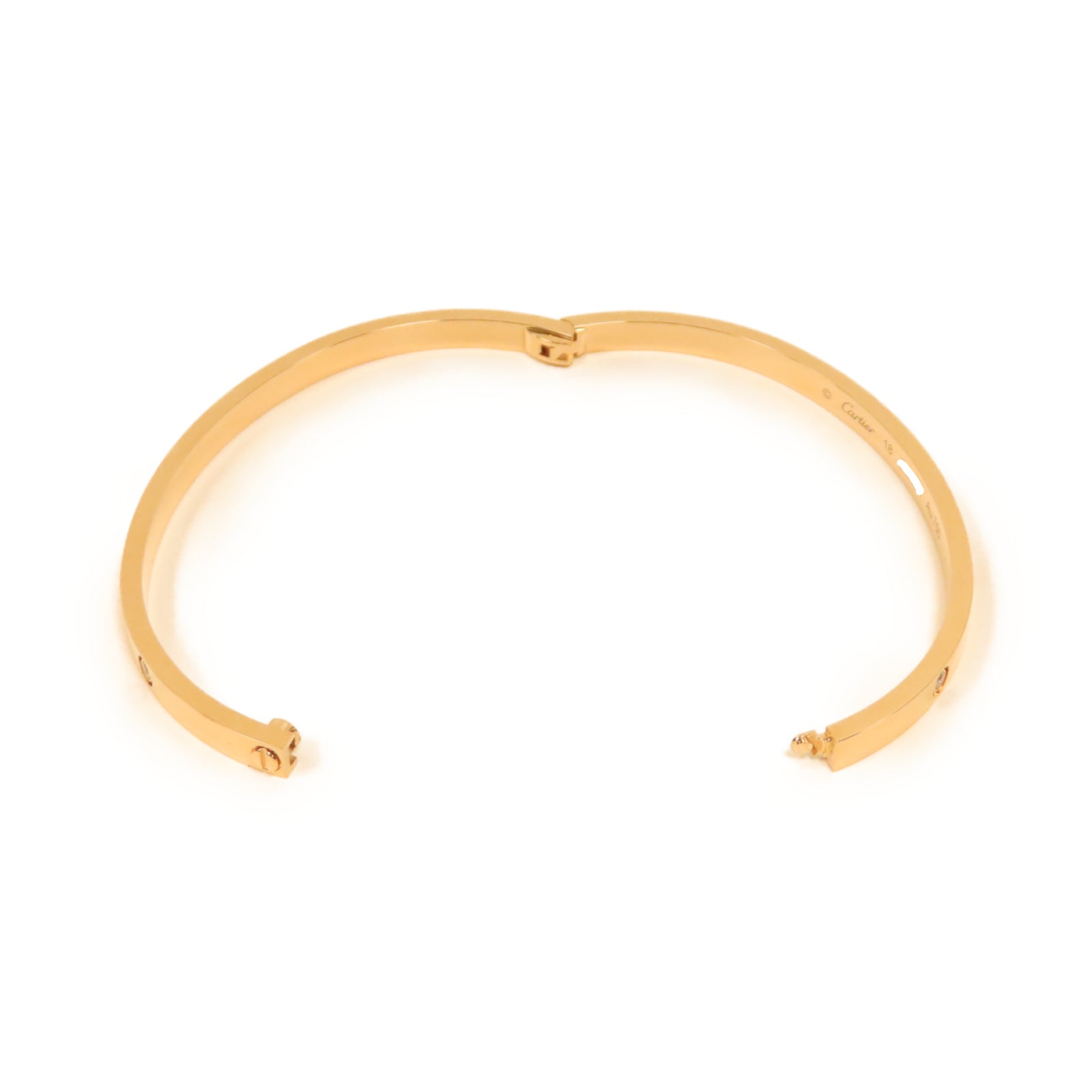 CARTIER 18K玫瑰金Love Bracelet 6 Diamond 0.15ct鑽石手鐲#18