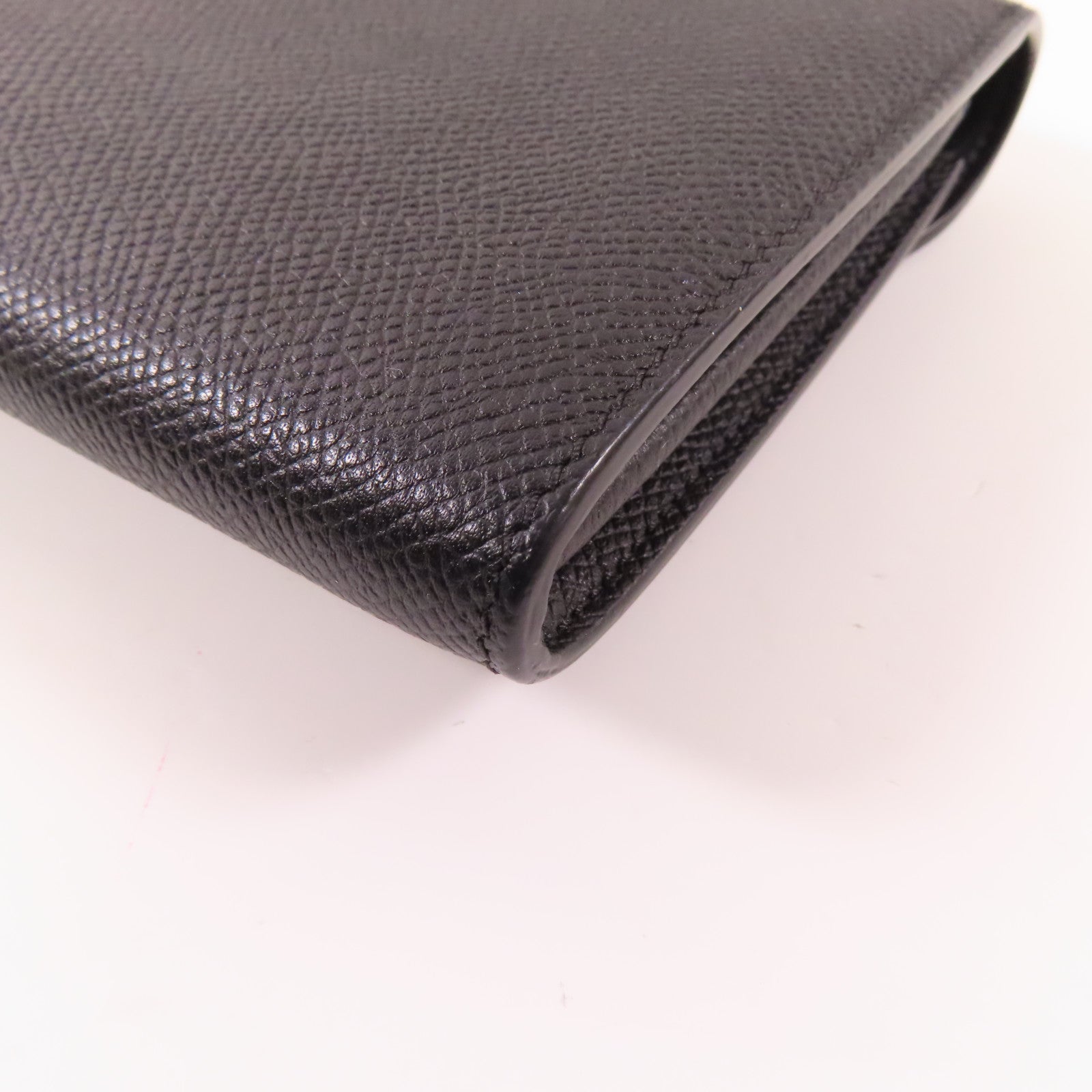 CELINE 牛皮皮革Trotteur Wallet銀扣錢包黑色