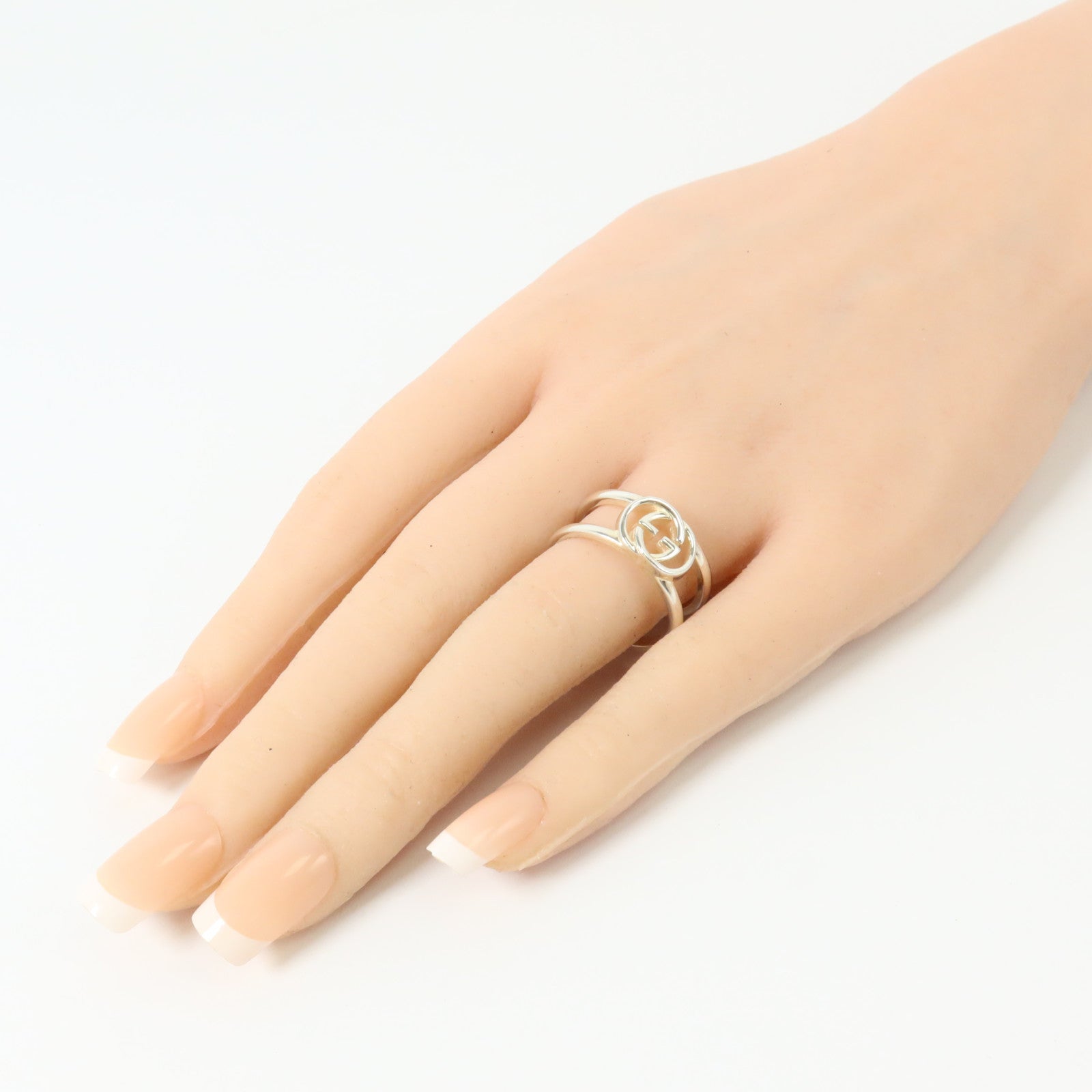 GUCCI 925純銀Interlocking GG Ring戒指