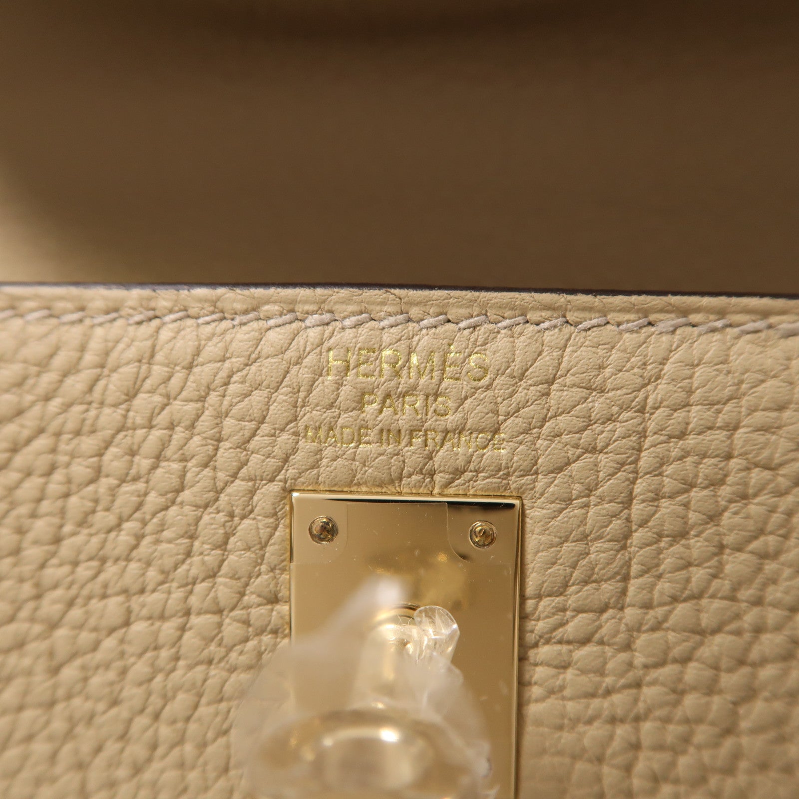 HERMES Togo皮革Kelly II 25金扣手挽肩背兩用袋Trench