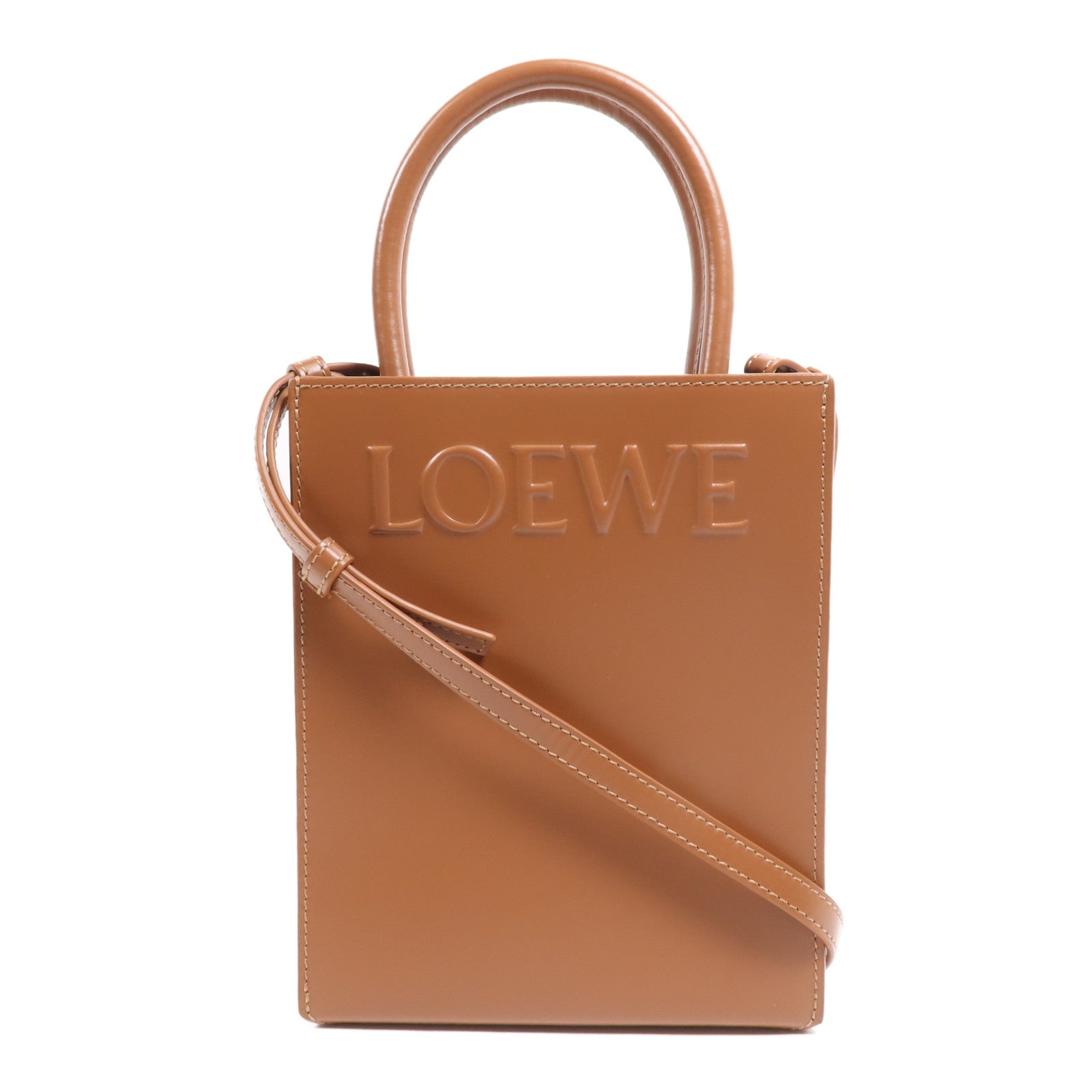 LOEWE 【激減優惠】牛皮皮革Standard A5 Tote金扣手挽肩背兩用袋