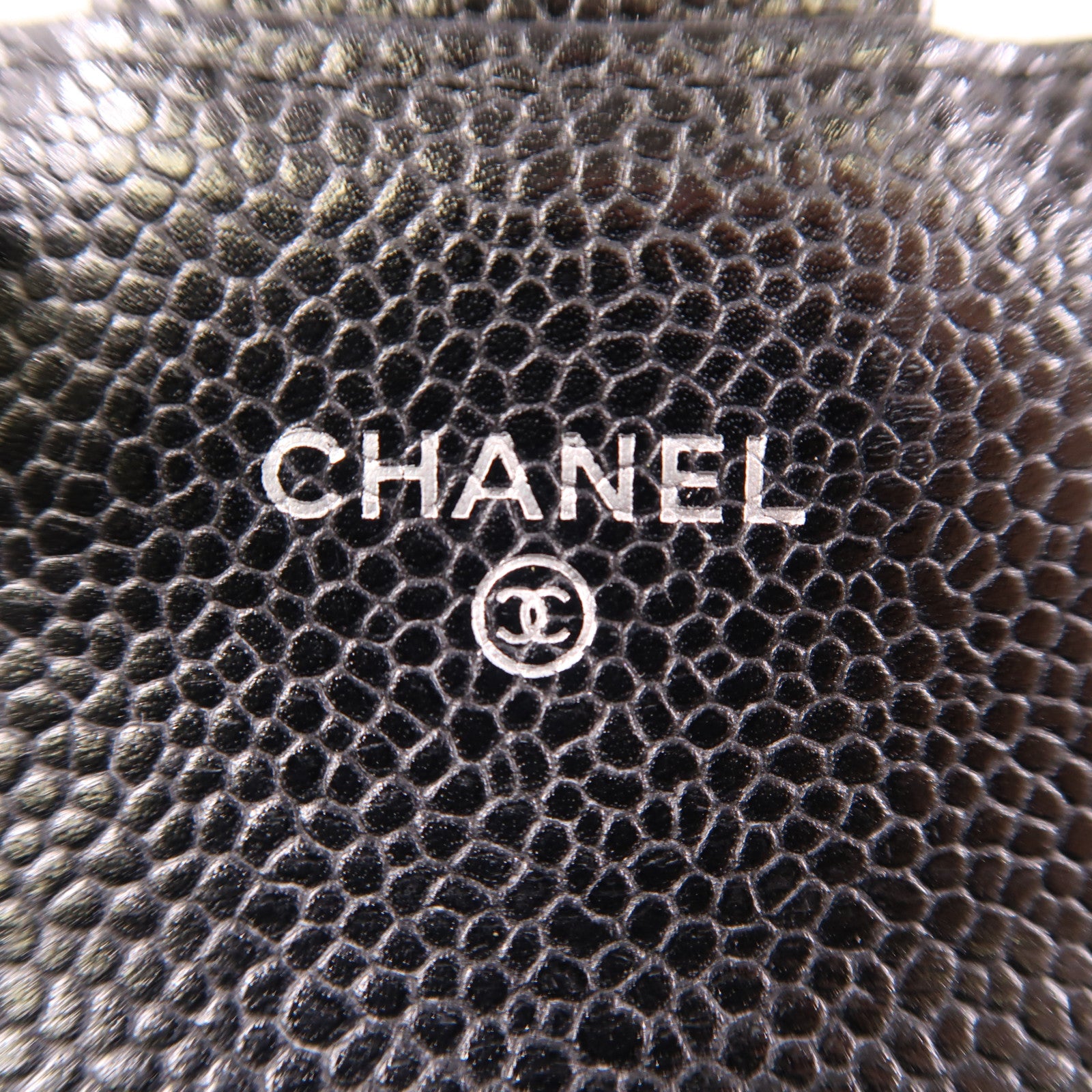 CHANEL 牛皮皮革Card Case銀扣卡片套