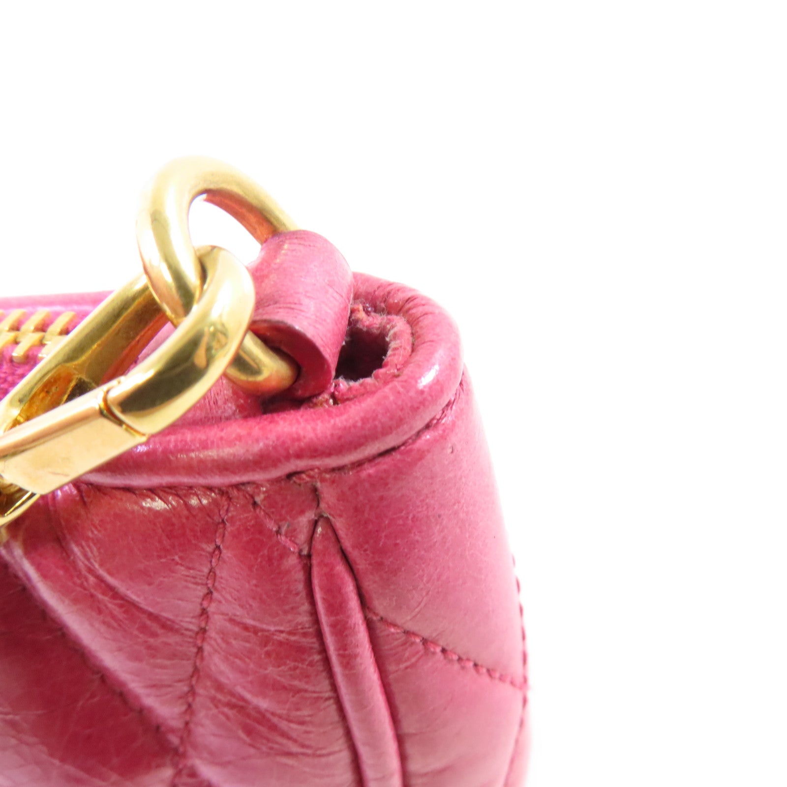 Miu Miu 牛皮皮革Hand Bag金扣手挽袋