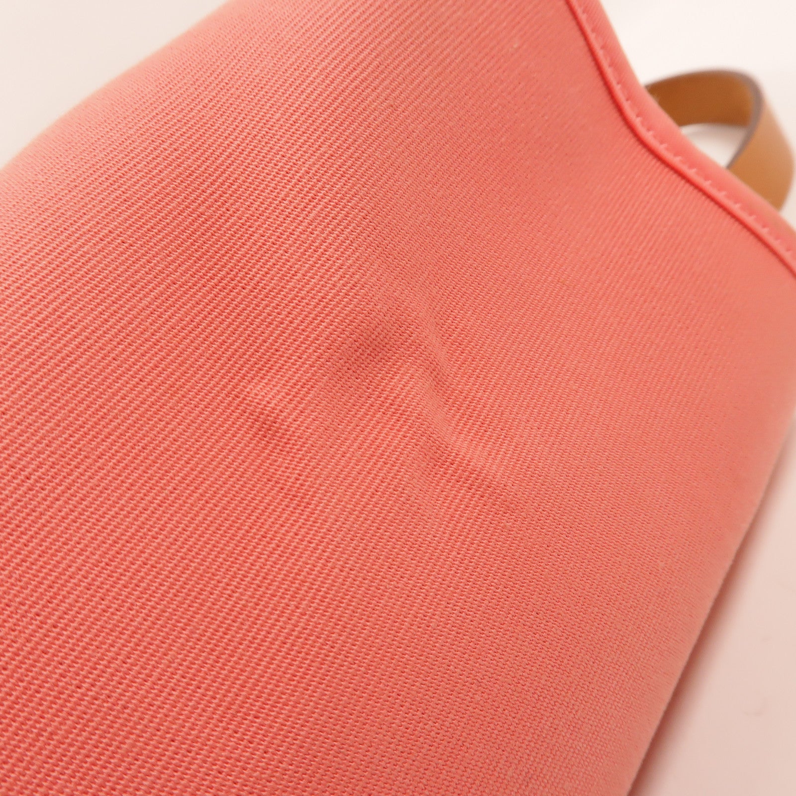 HERMES 帆布Herbag PM手挽肩背兩用袋Rose Azalee