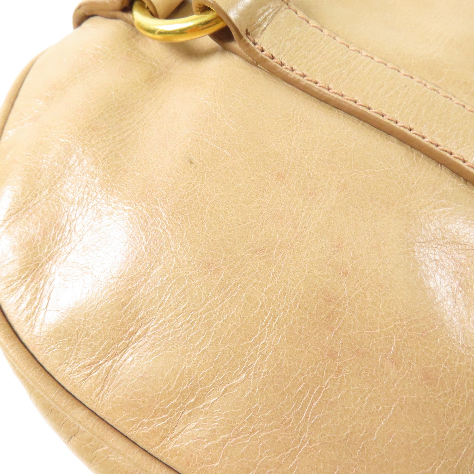 Miu Miu 牛皮皮革Shoulder Bag金扣手挽肩背兩用袋