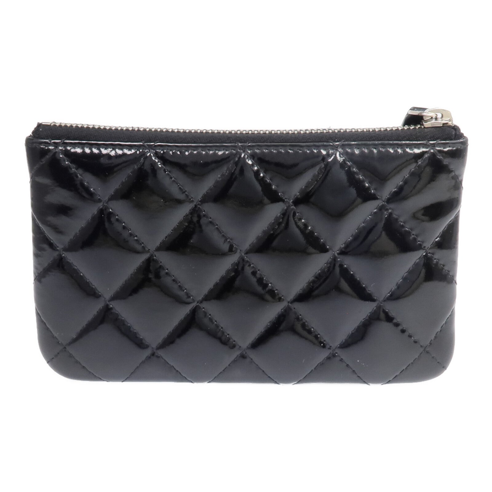 CHANEL 漆皮皮革Wallet銀扣長錢包