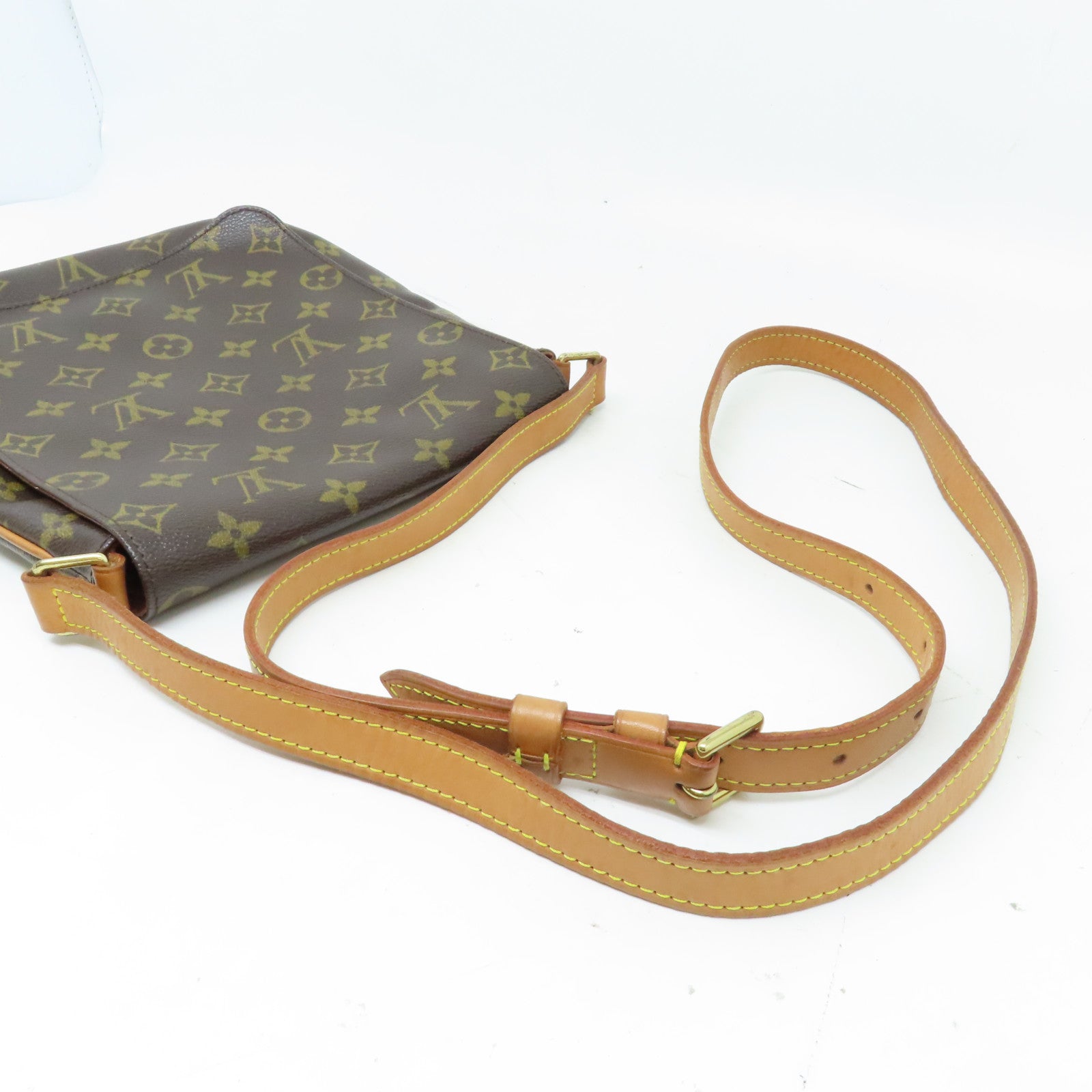 LOUIS VUITTON 【激減優惠】Monogram Musette Salsa Long金扣肩背袋啡色
