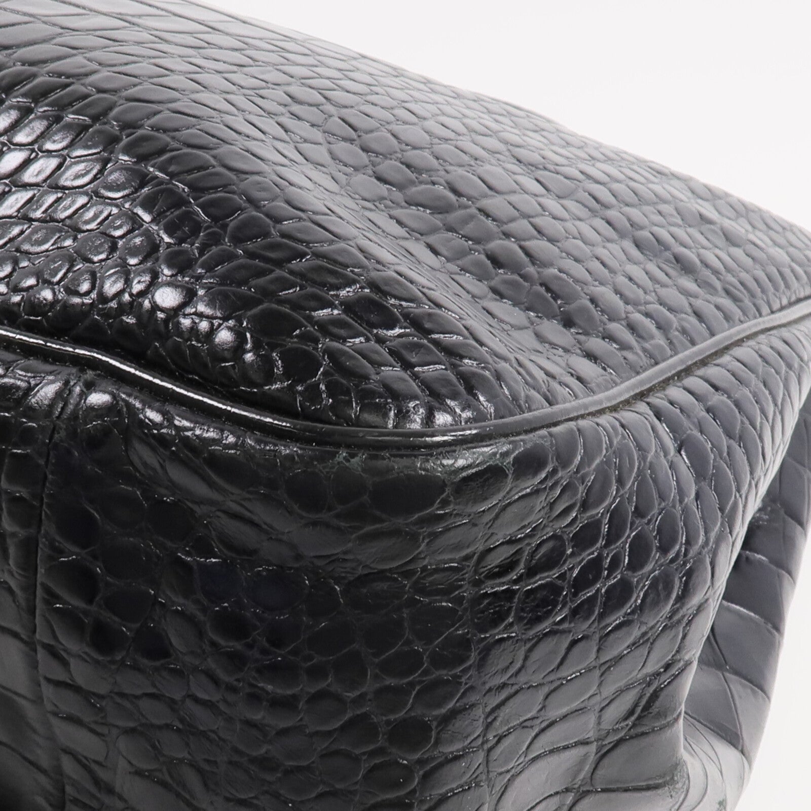 Longchamp 牛皮皮革Handbag金扣手挽袋