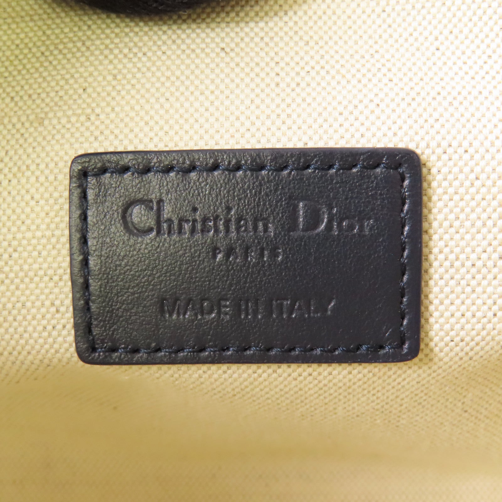 Dior 帆布Nomad Pouch金扣手挽袋