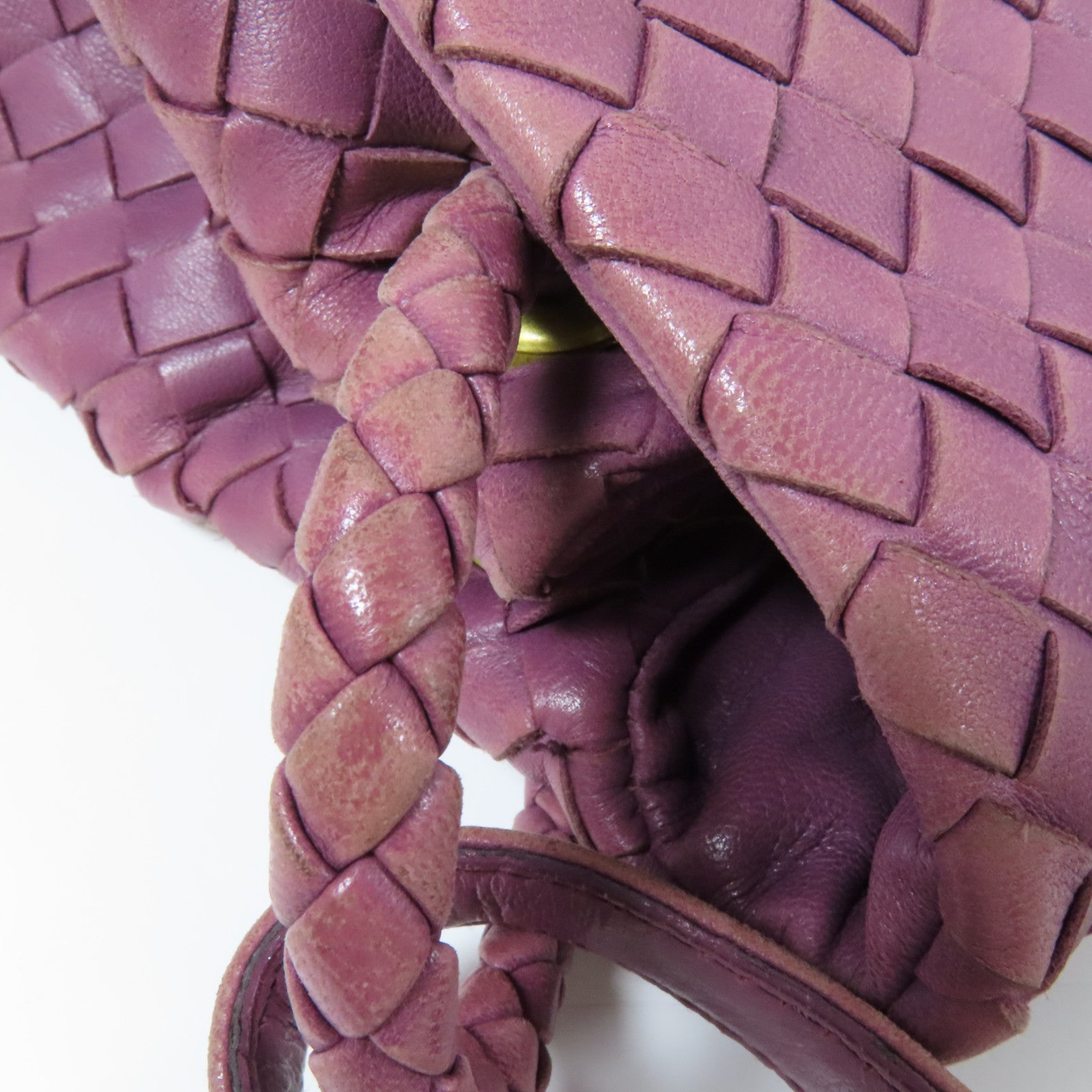 BOTTEGA VENETA 羊皮皮革Shoulder Bag金扣肩背袋