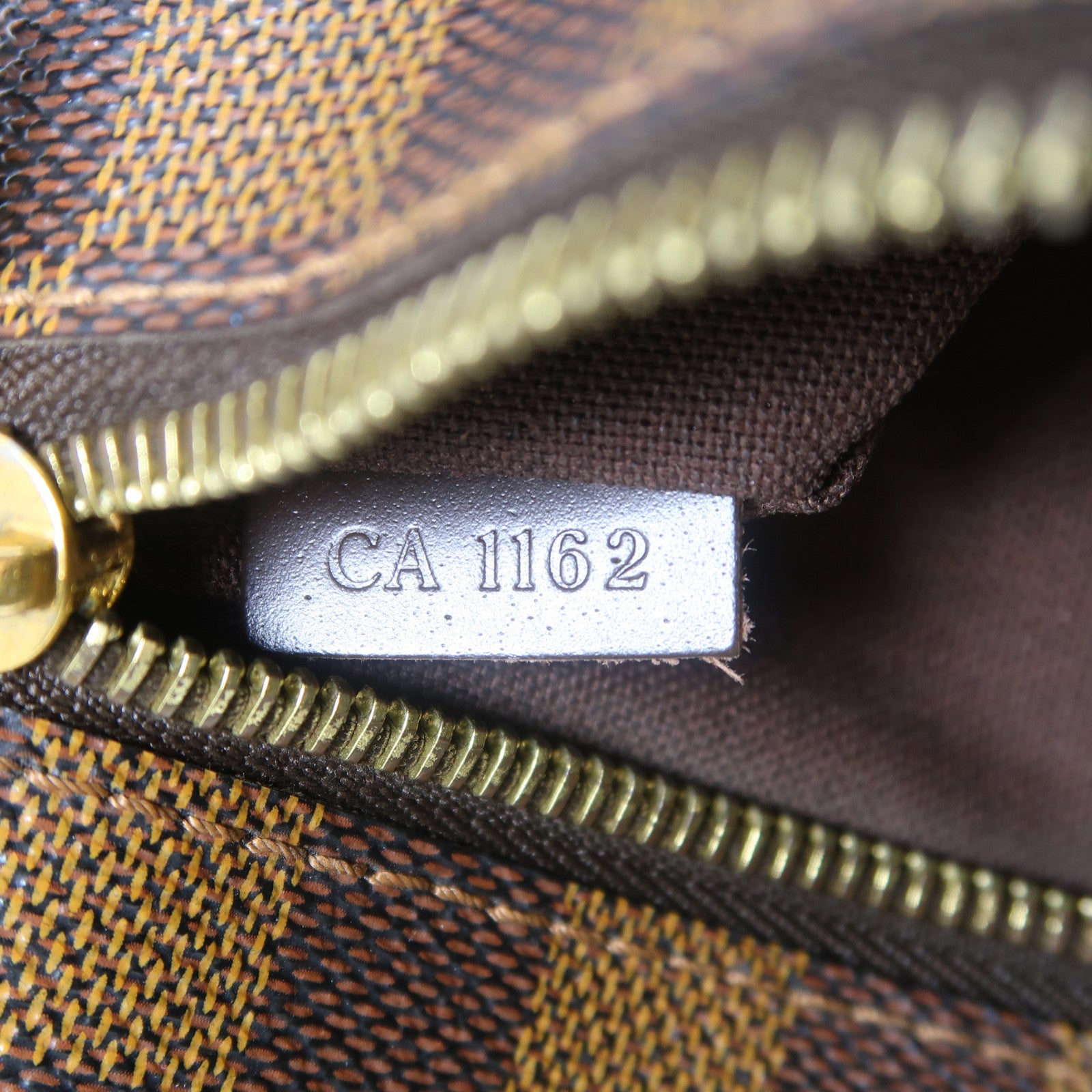 LOUIS VUITTON Damier Brooklyn MM金扣肩背袋啡色