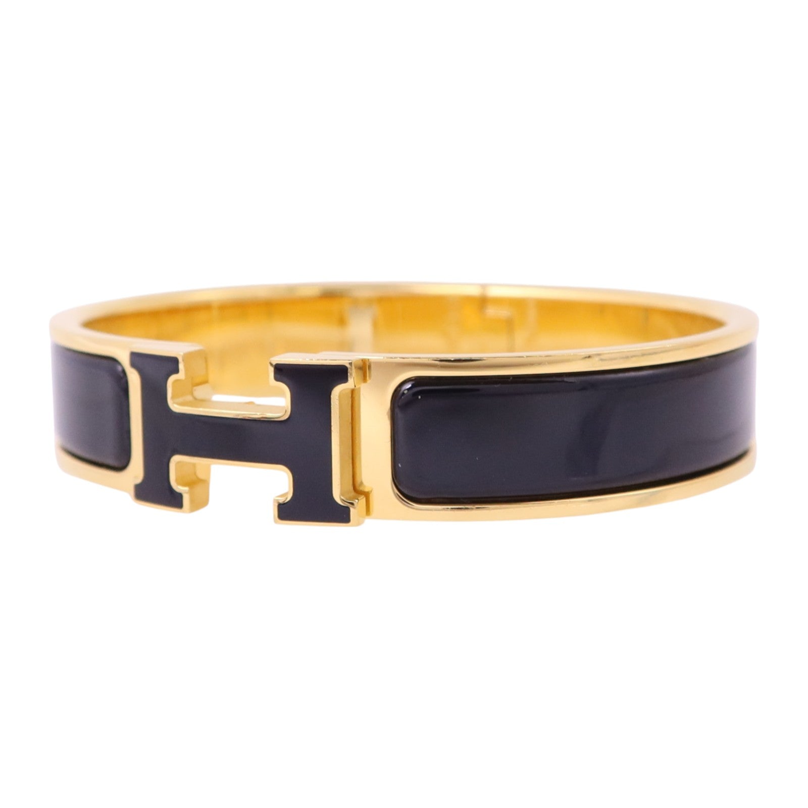 HERMES 金屬/琺瑯Clic H Bracelet金扣手鏈