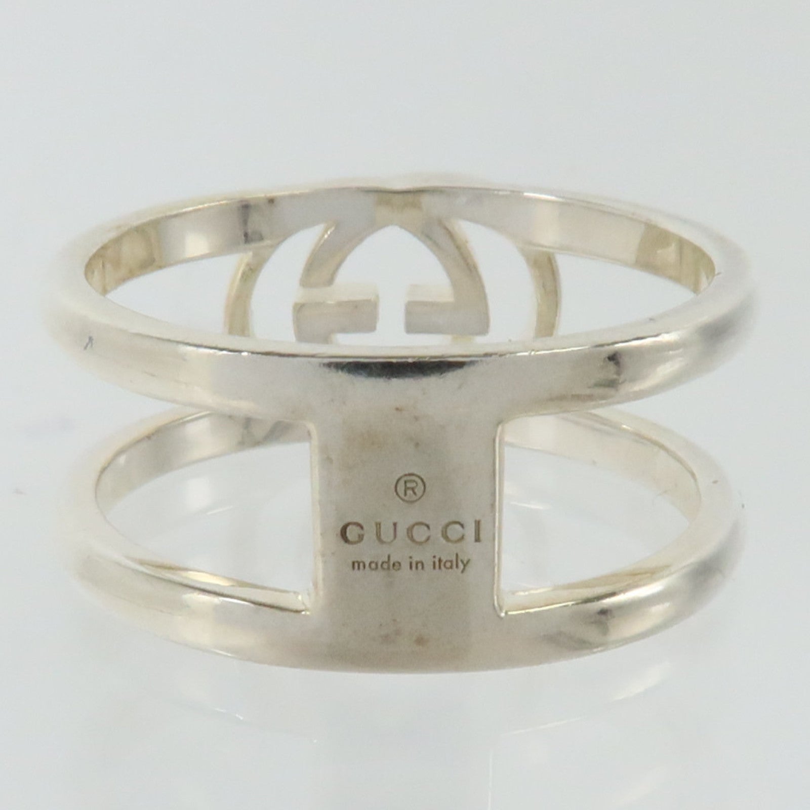 GUCCI 925純銀Interlocking GG Ring戒指