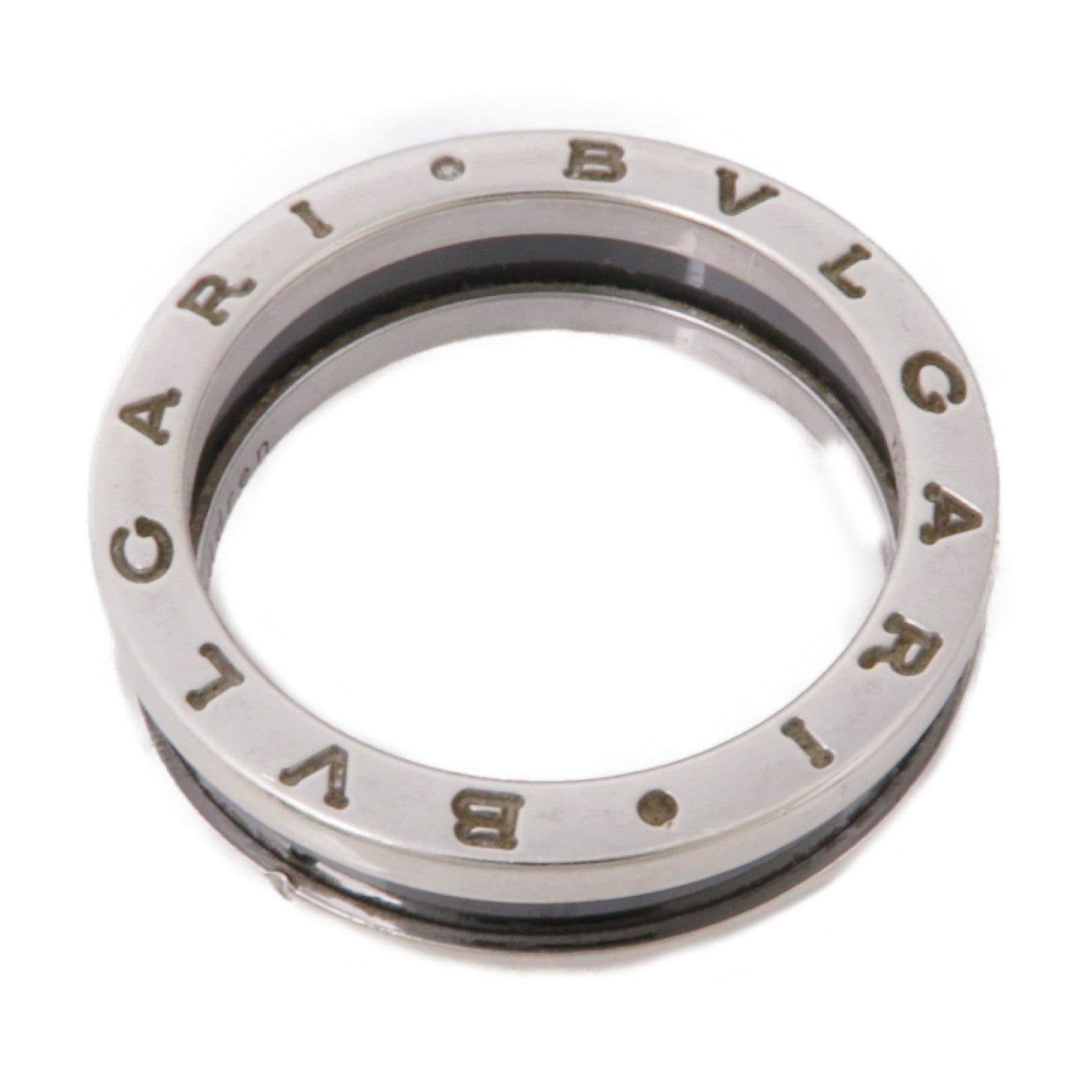 BVLGARI 925純銀/陶瓷Save The Children Ring戒指Bvlgari#61/US#9