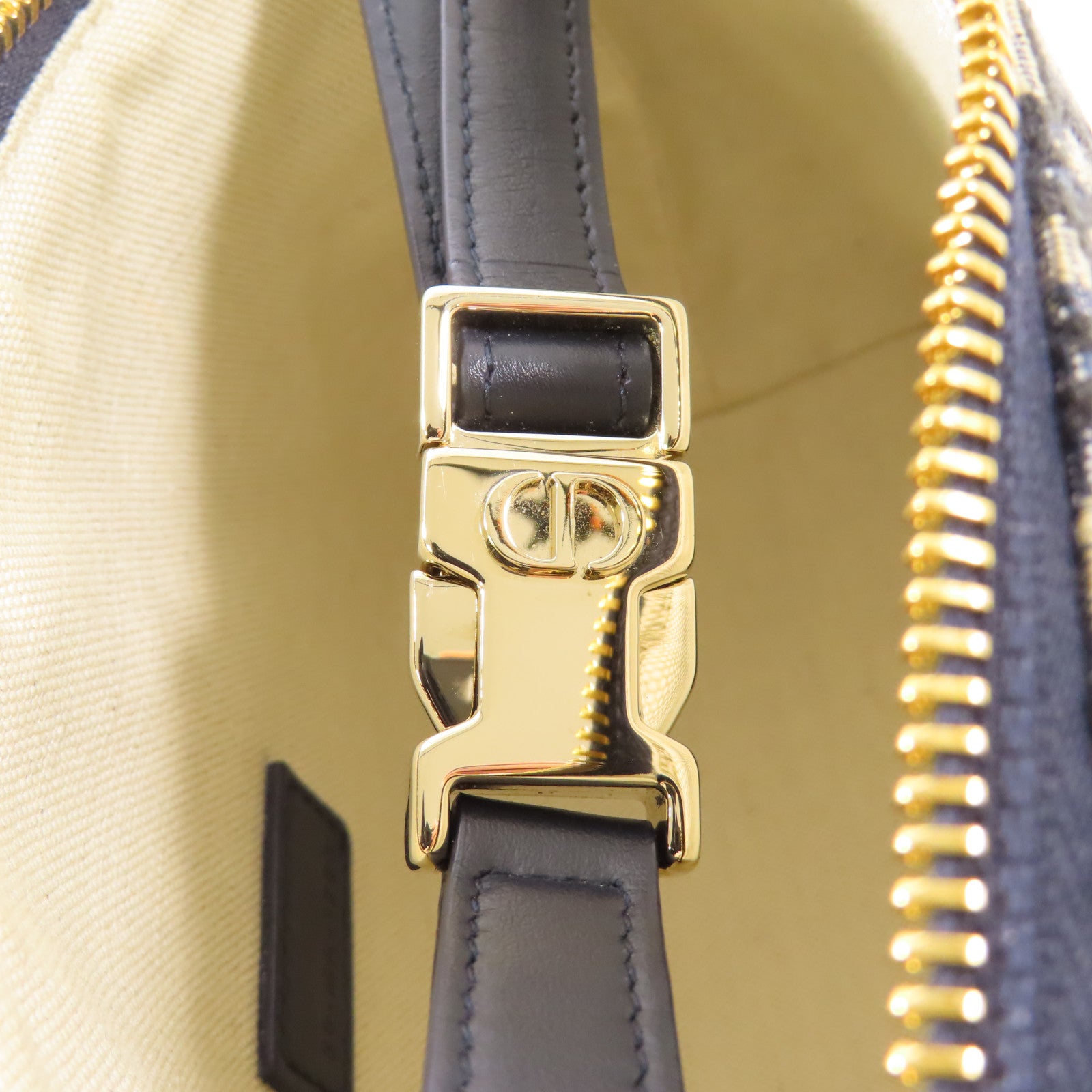 Dior 帆布Nomad Pouch金扣手挽袋