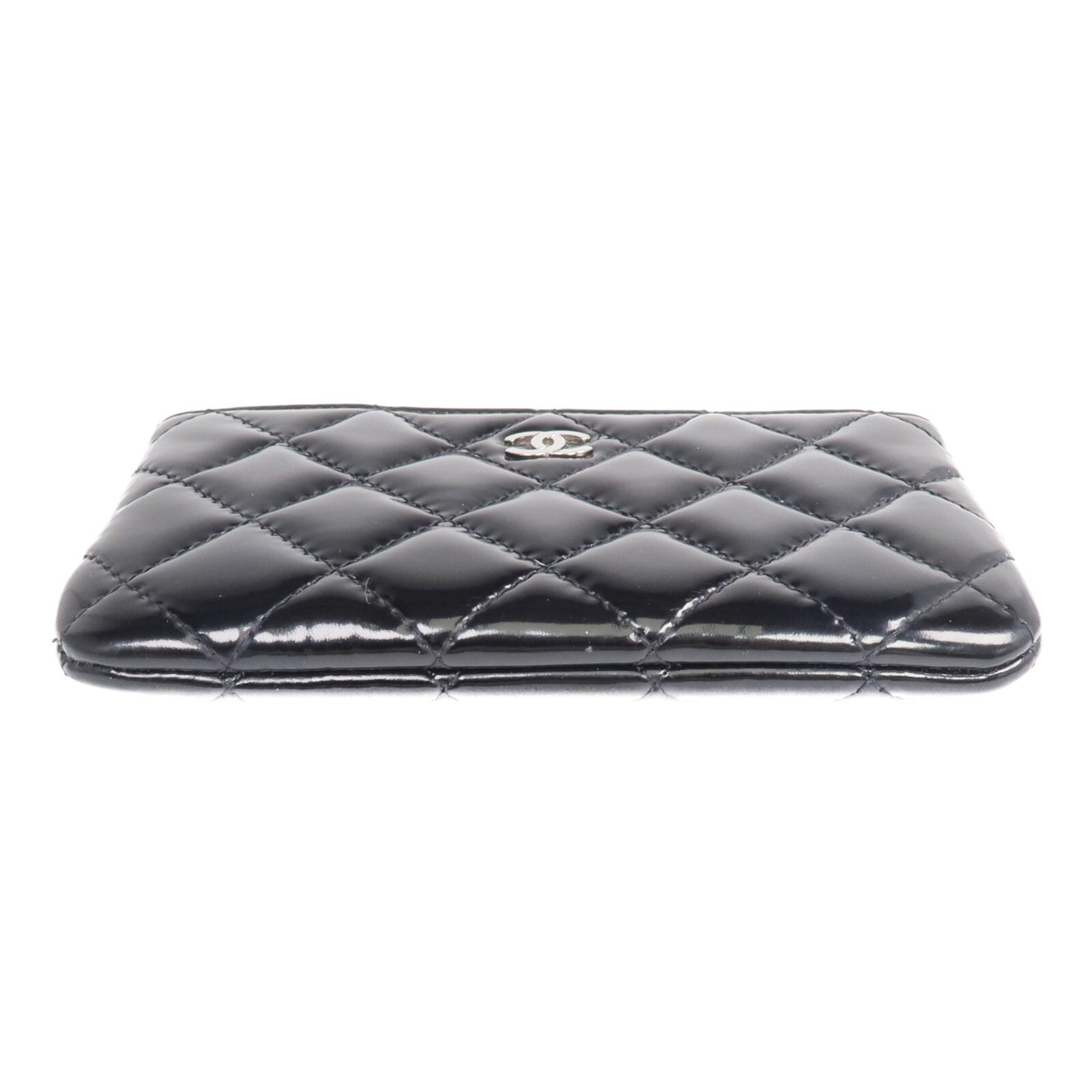 CHANEL 漆皮皮革Wallet銀扣長錢包