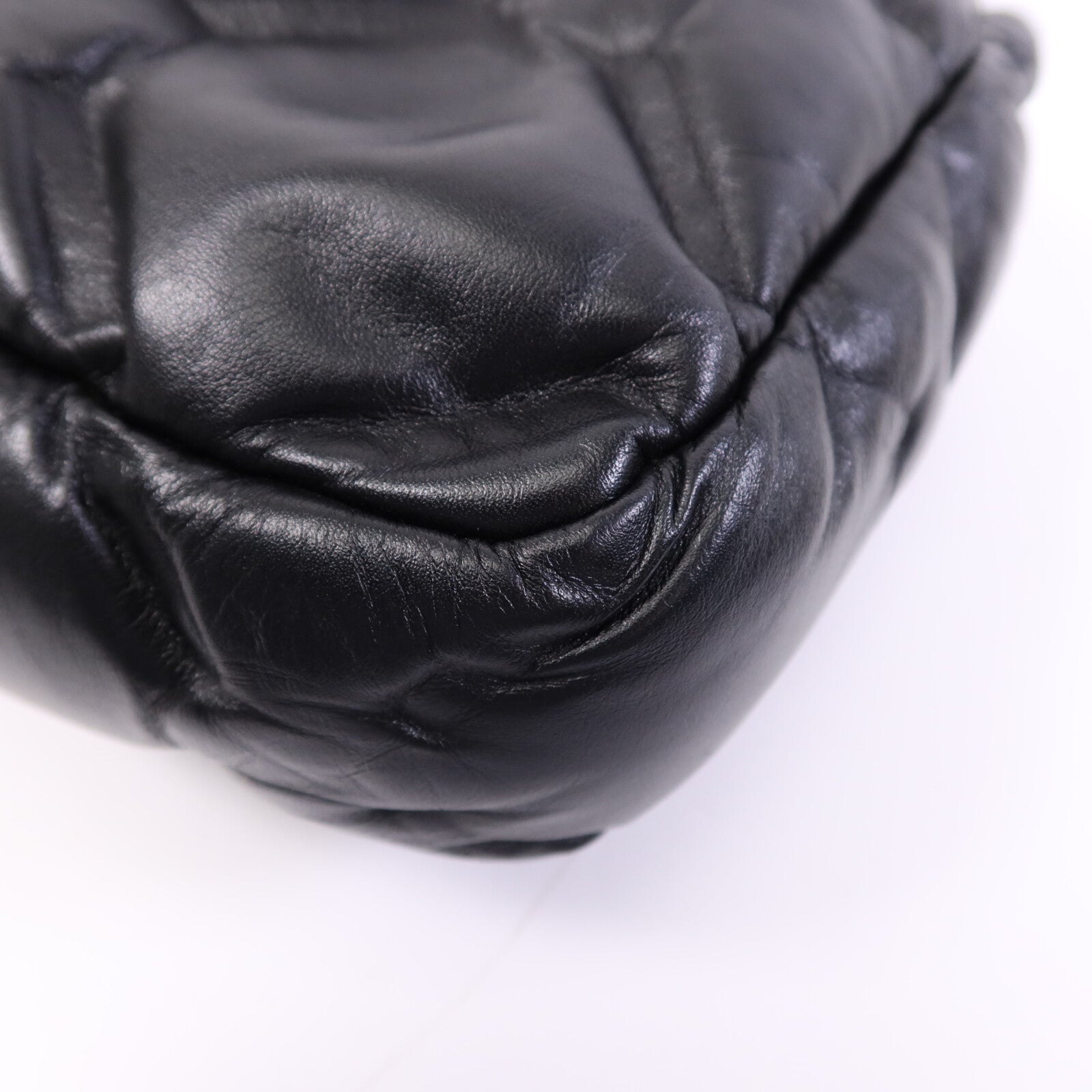 CHANEL 羊皮皮革Chain Shoulder Bag銀扣鏈帶肩背袋