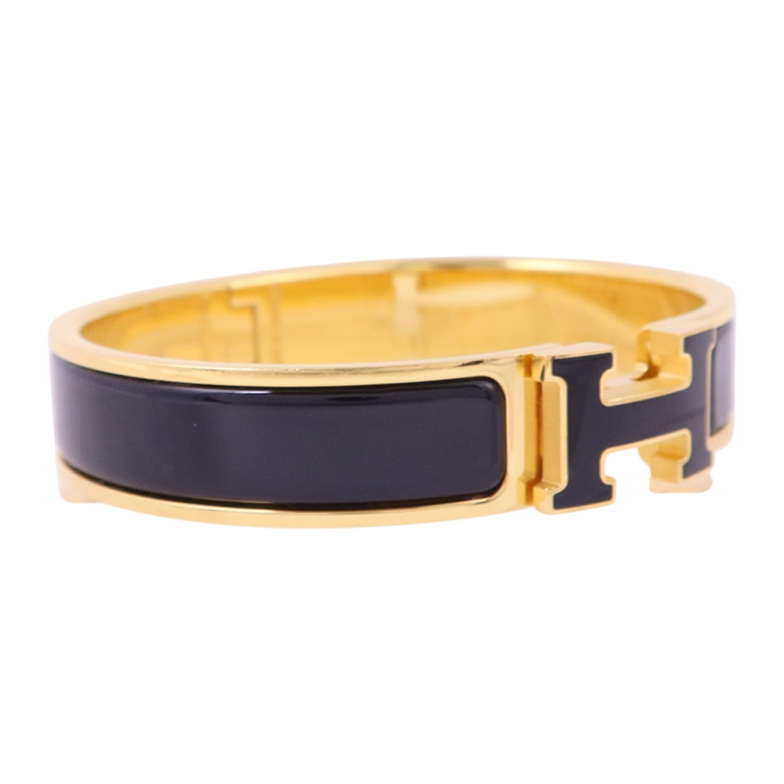 HERMES 金屬/琺瑯Clic H Bracelet金扣手鏈