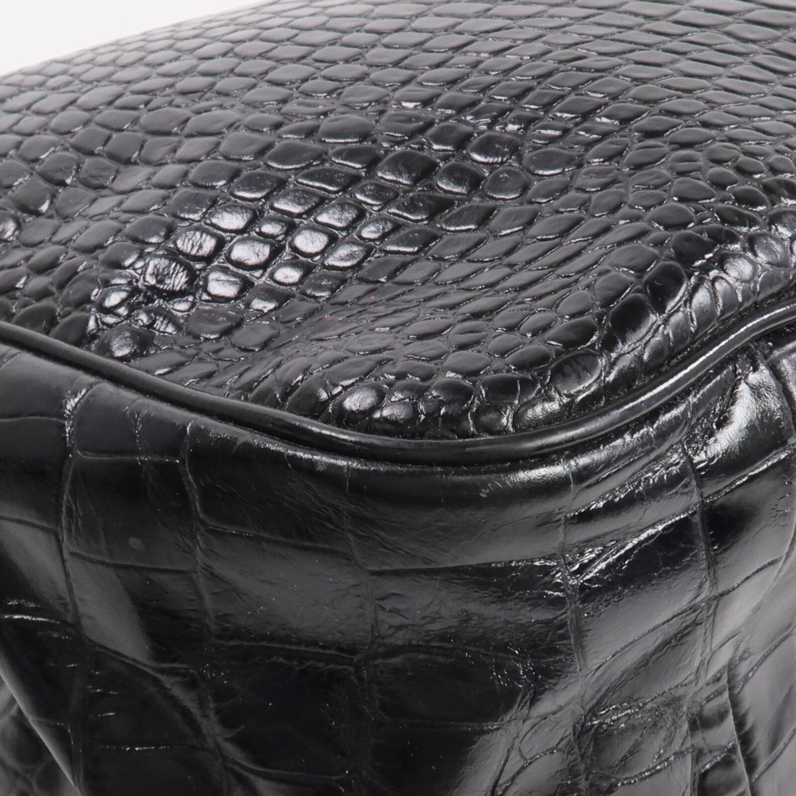 Longchamp 牛皮皮革Handbag金扣手挽袋