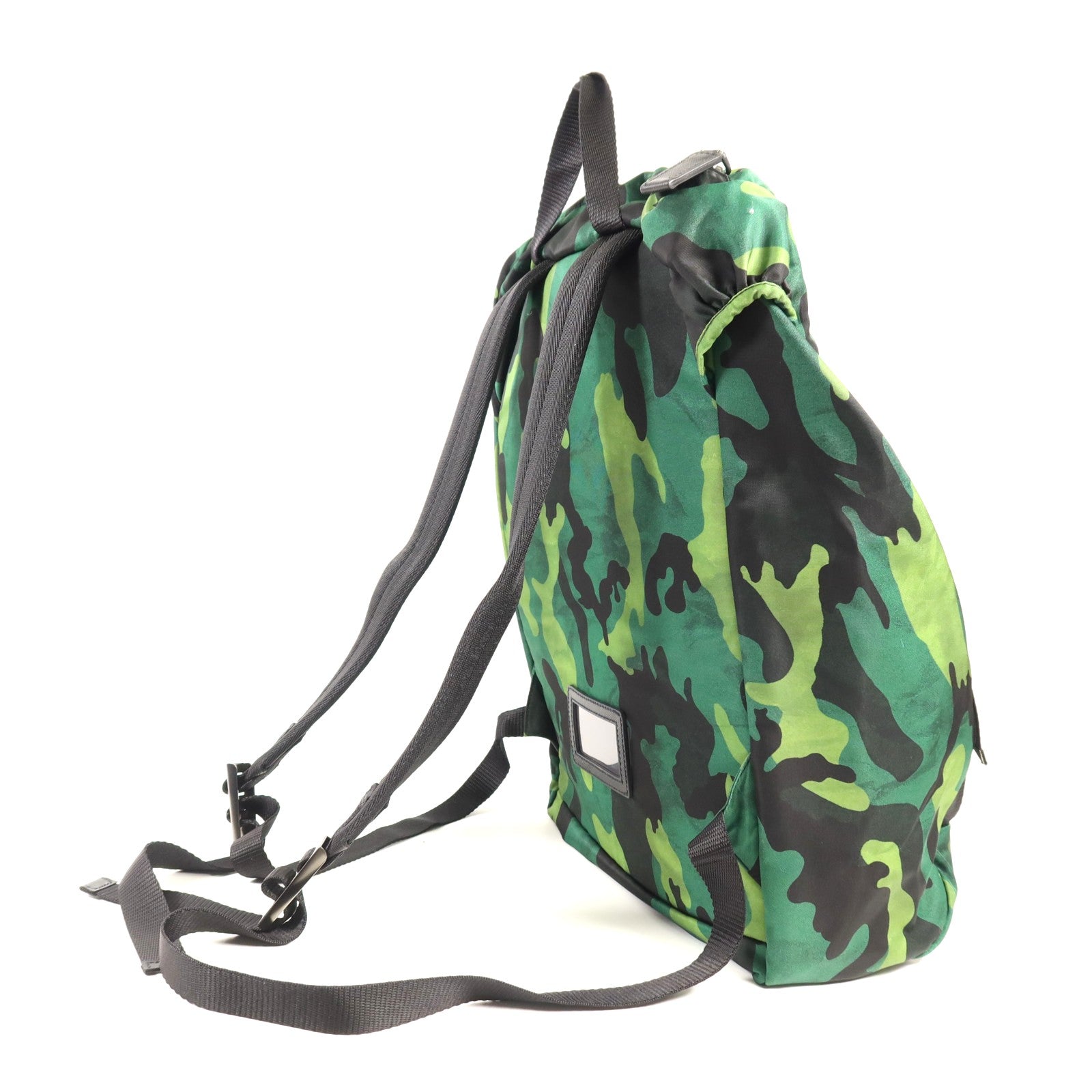 PRADA 尼龍Rucksack銀扣背包