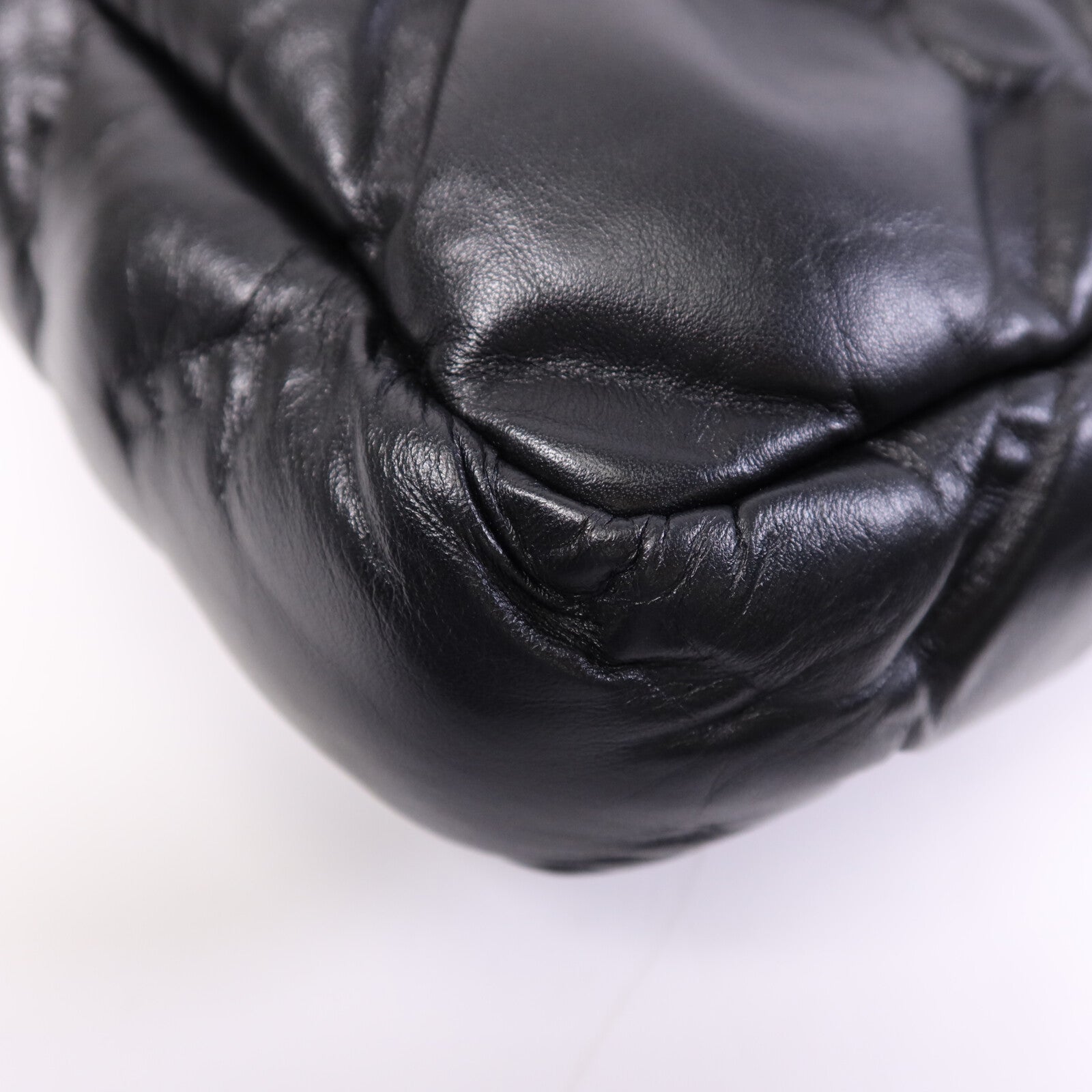 CHANEL 羊皮皮革Chain Shoulder Bag銀扣鏈帶肩背袋