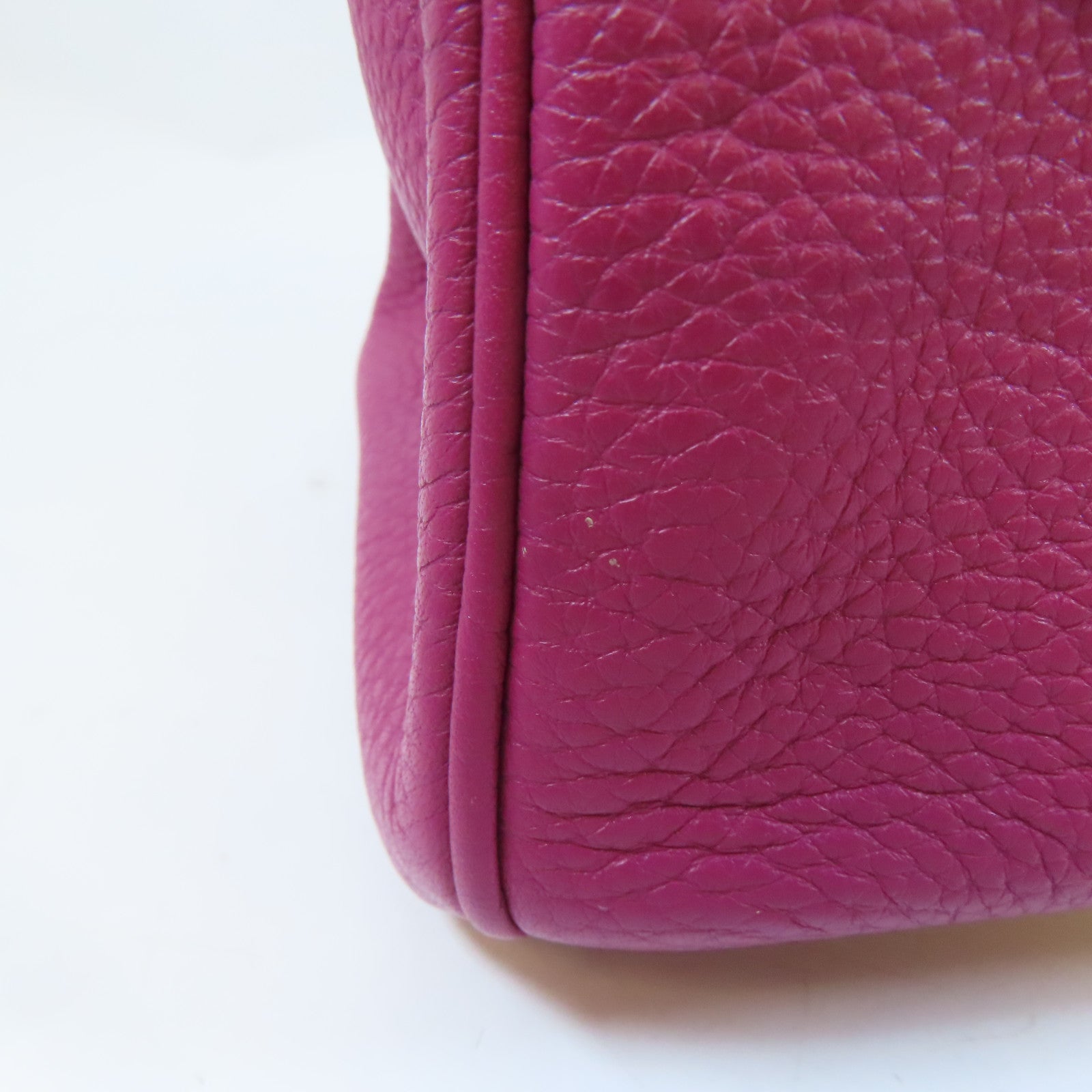 HERMES 【激減優惠】Clemence皮革Birkin 30銀扣手挽袋Rose Purple/桃紫色