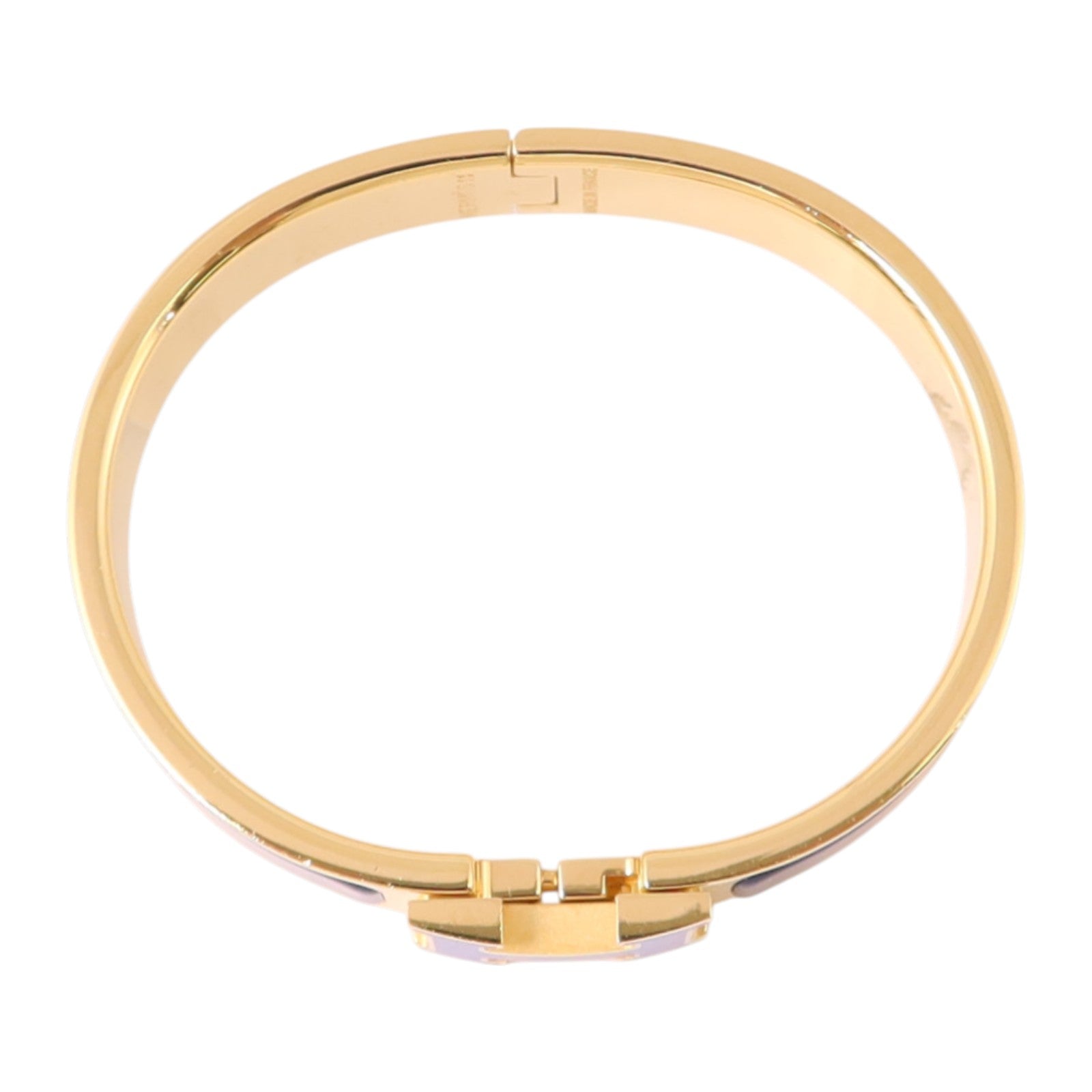 HERMES 金屬/琺瑯Clic H Bracelet金扣手鏈