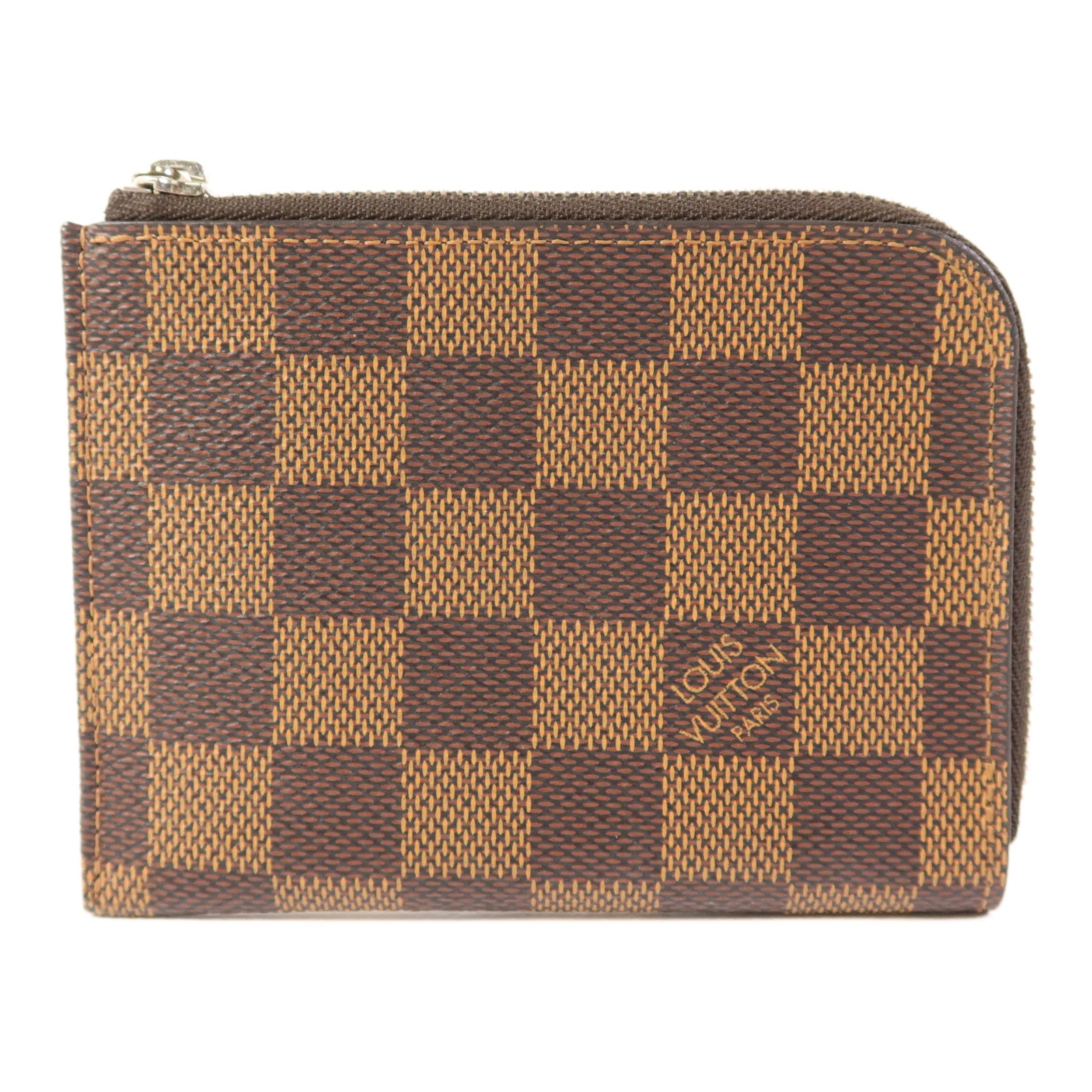 LOUIS VUITTON Damier Card Case銀扣卡片套