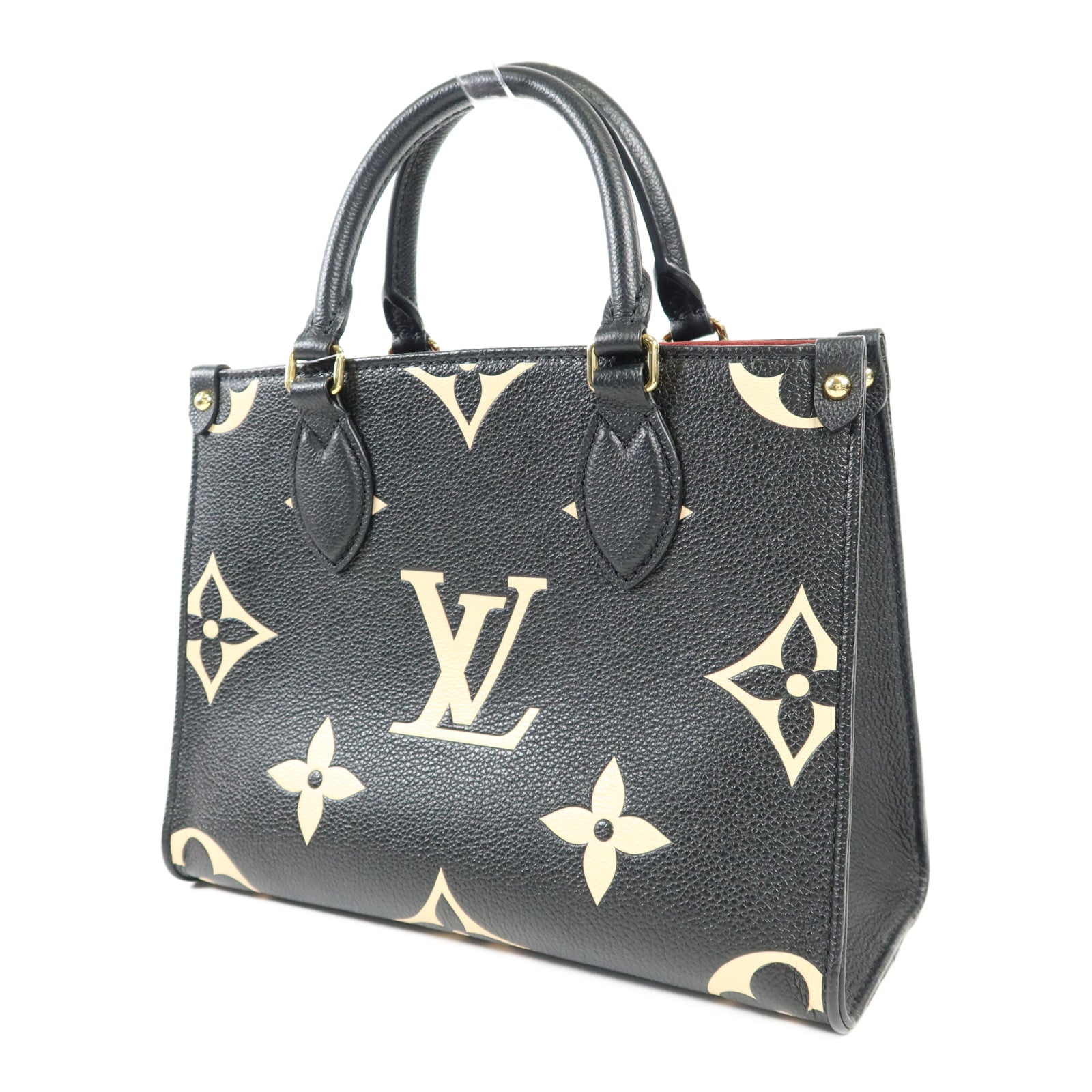 LOUIS VUITTON Monogram Empreinte On The Go PM金扣手挽肩背兩用袋
