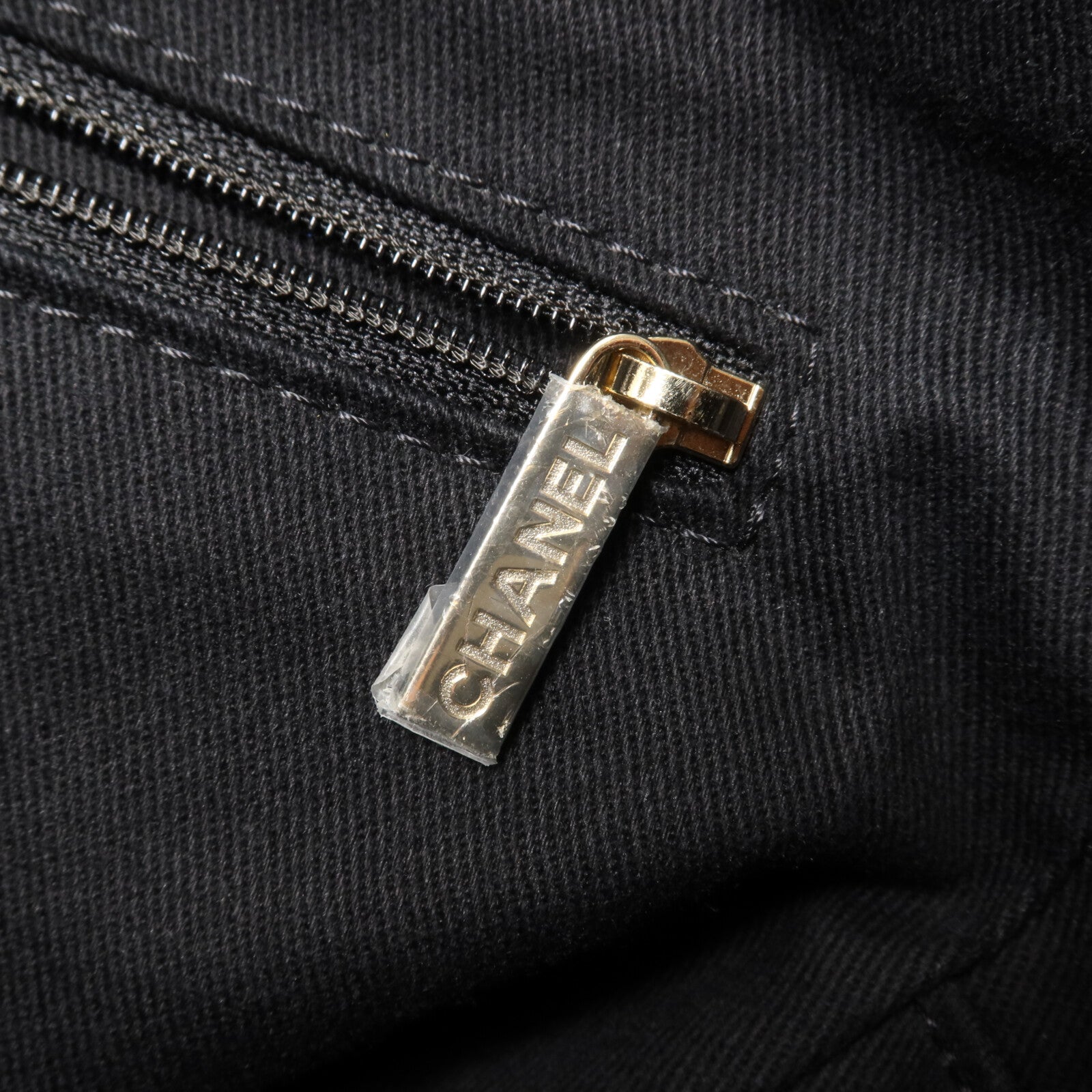 CHANEL 帆布Deauville Tote鏈帶手挽肩背兩用袋