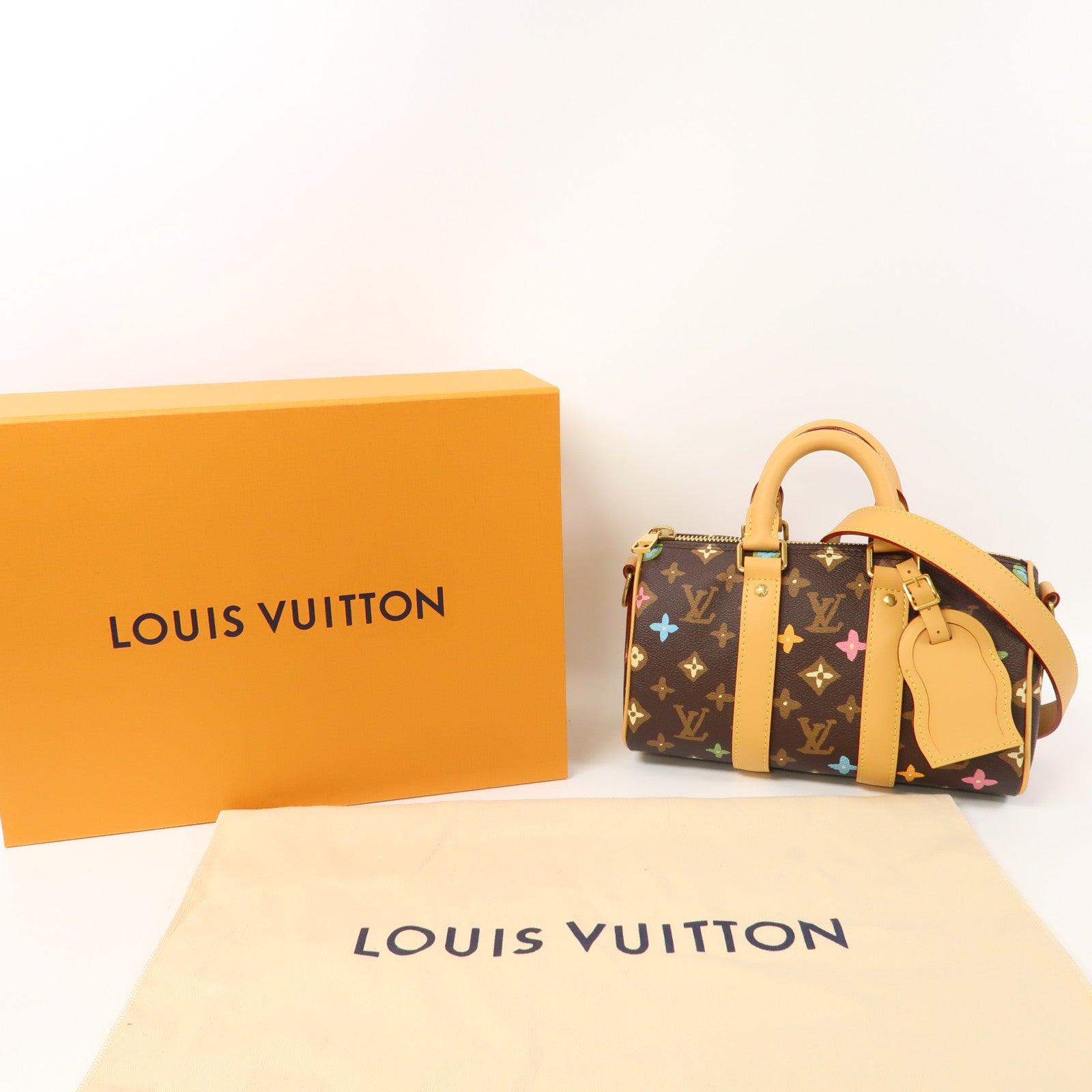 LOUIS VUITTON Monogram Craggy Keepall Bandouliere 25金扣手挽肩背兩用袋啡色