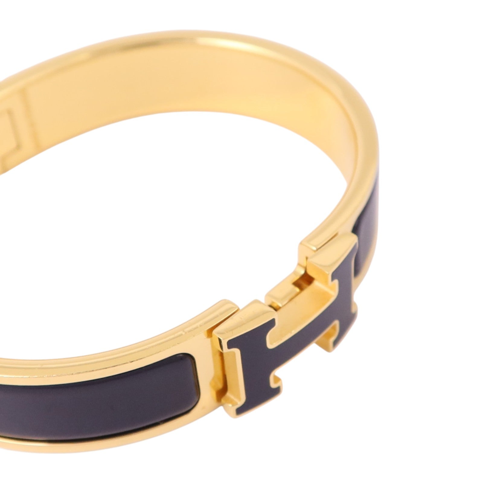 HERMES 金屬/琺瑯Clic H Bracelet金扣手鏈