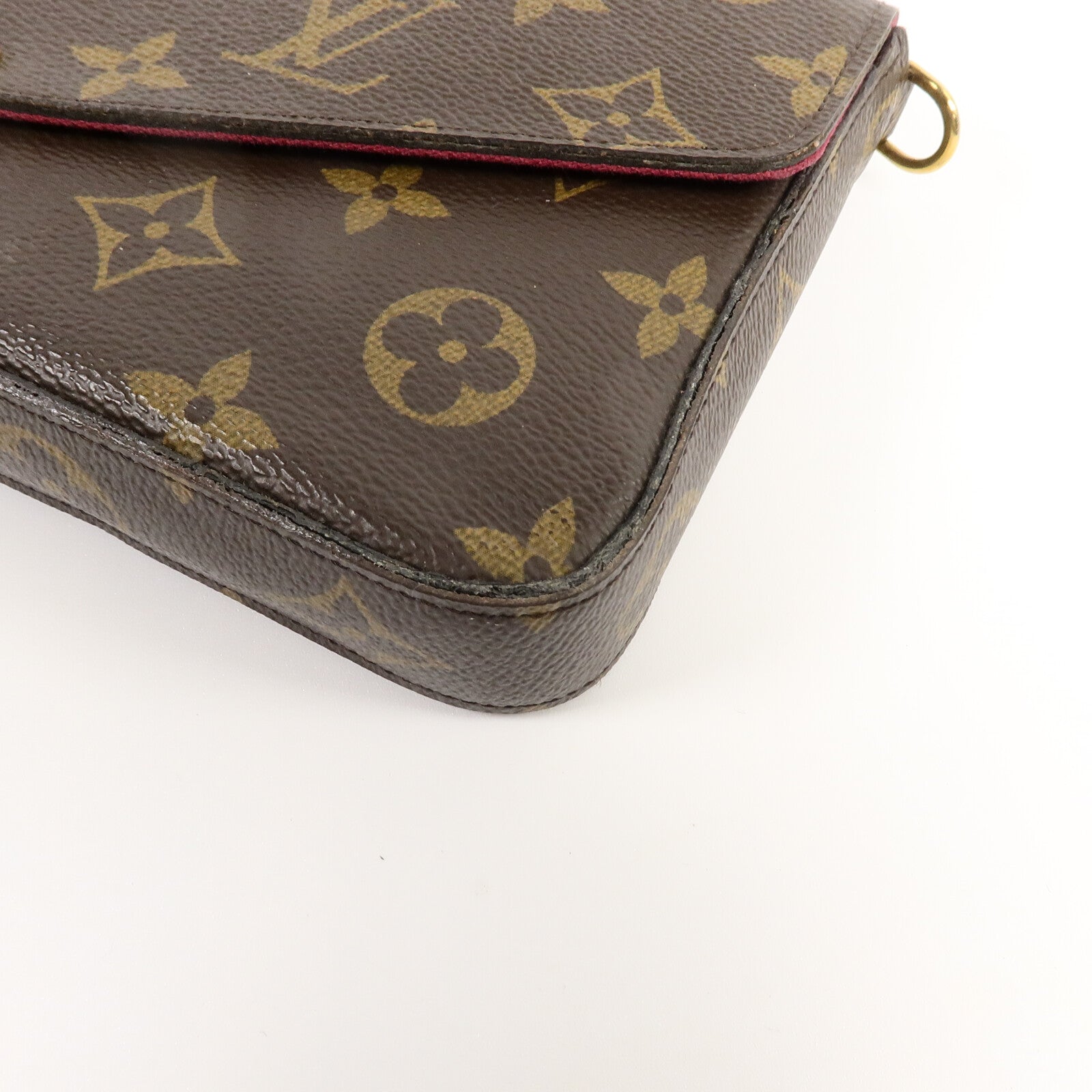 LOUIS VUITTON Monogram Pochette Felicie鏈帶肩背袋
