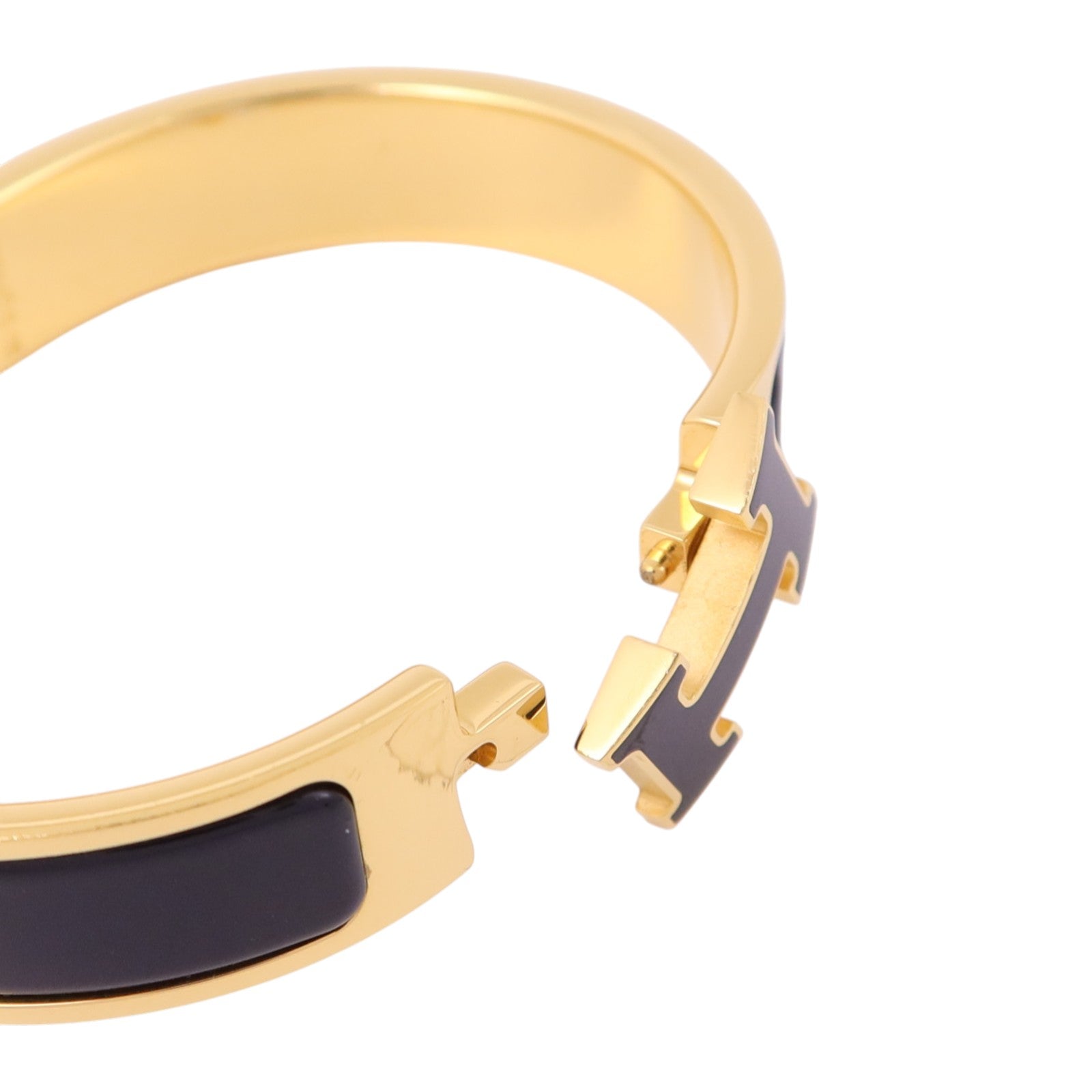 HERMES 金屬/琺瑯Clic H Bracelet金扣手鏈