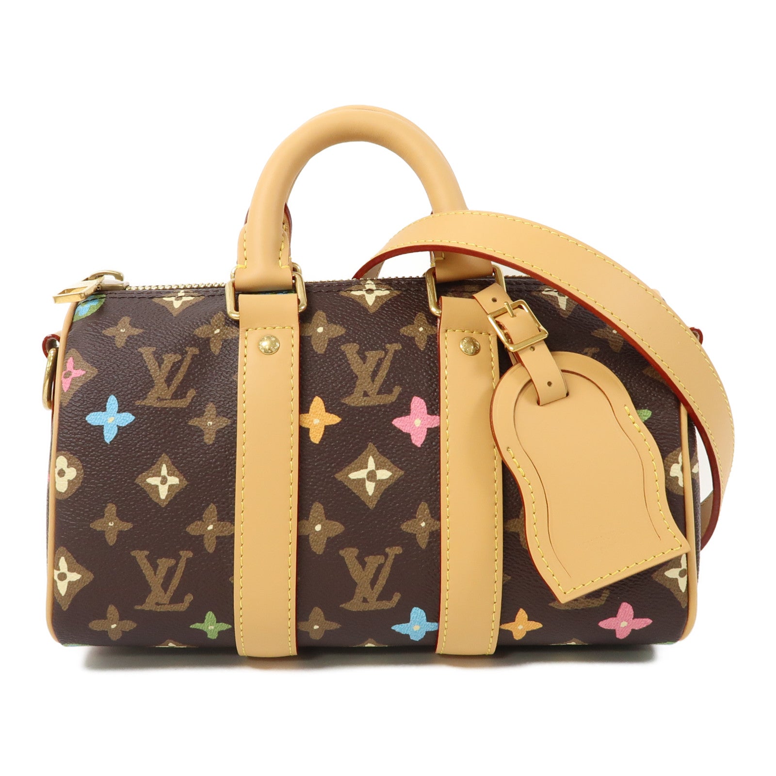 LOUIS VUITTON Monogram Craggy Keepall Bandouliere 25金扣手挽肩背兩用袋啡色