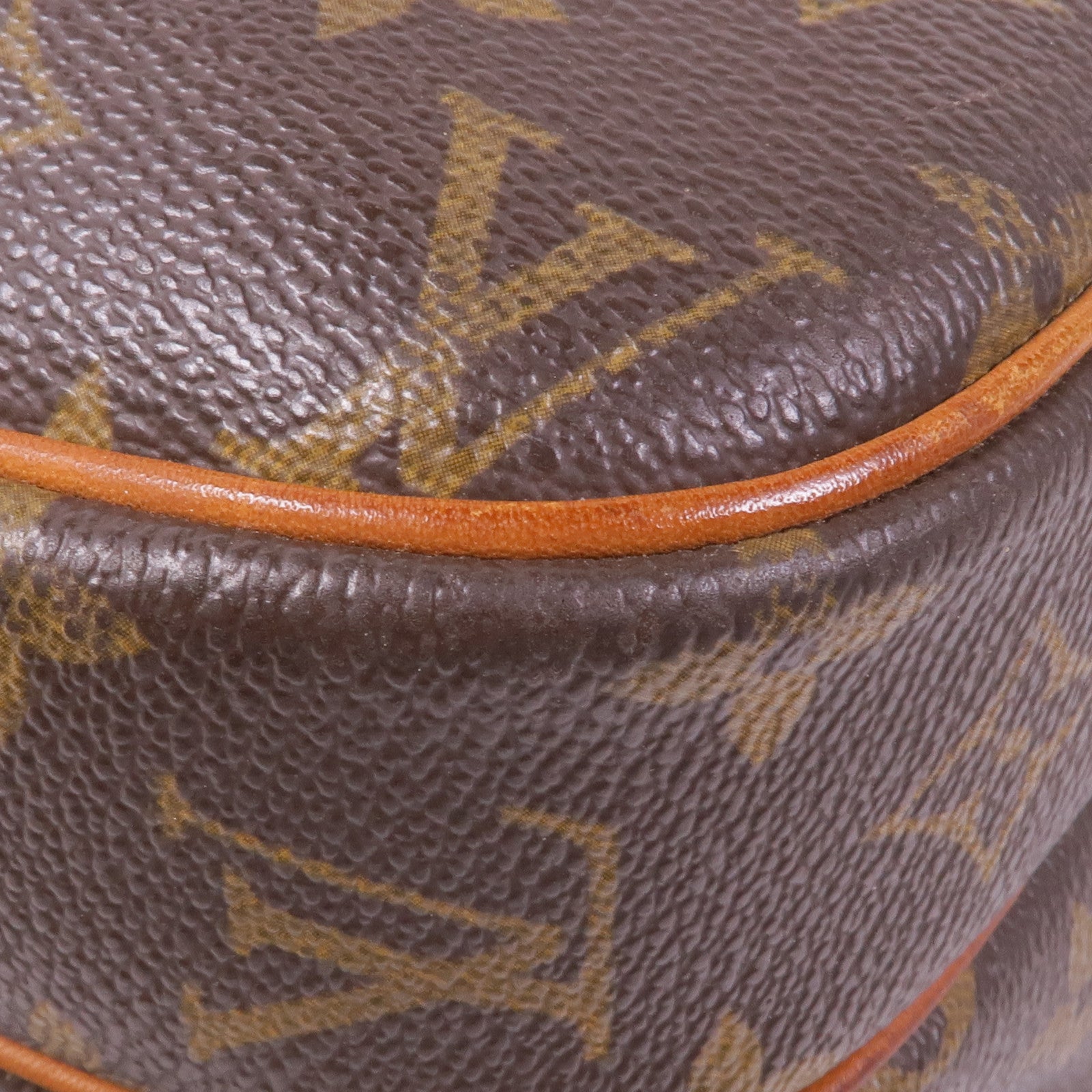 LOUIS VUITTON Monogram Reporter PM金扣肩背袋棕色