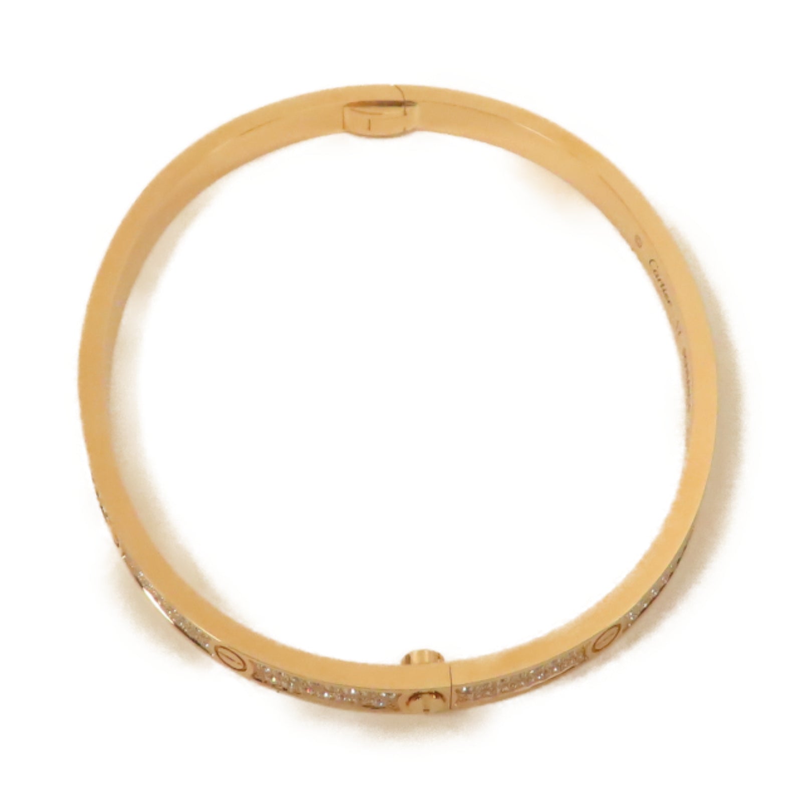 CARTIER 18K玫瑰金Diamond Love Bracelet 0.95ct鑽石手鐲#17