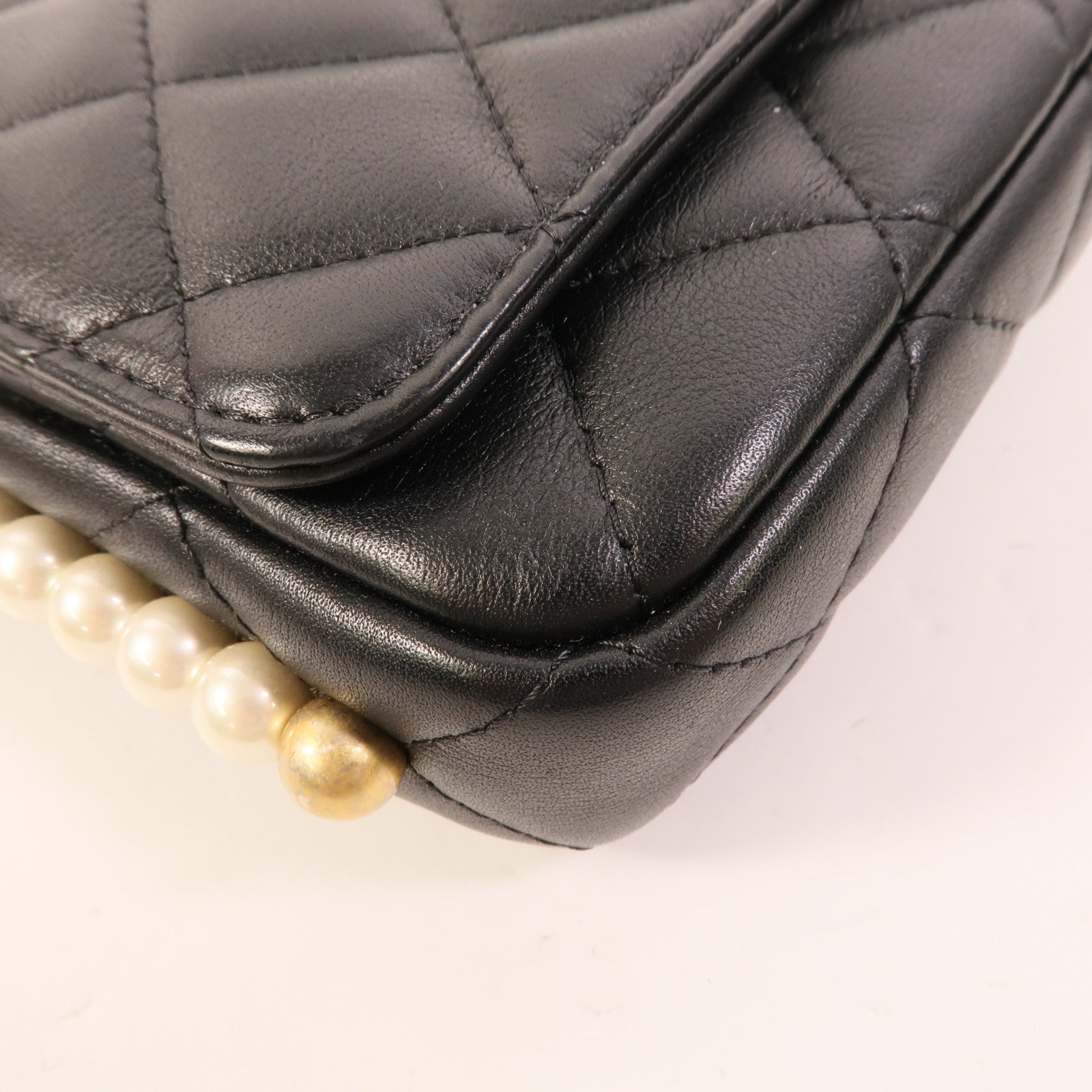 CHANEL 羊皮皮革Pearl Wallet On Chain肩背袋