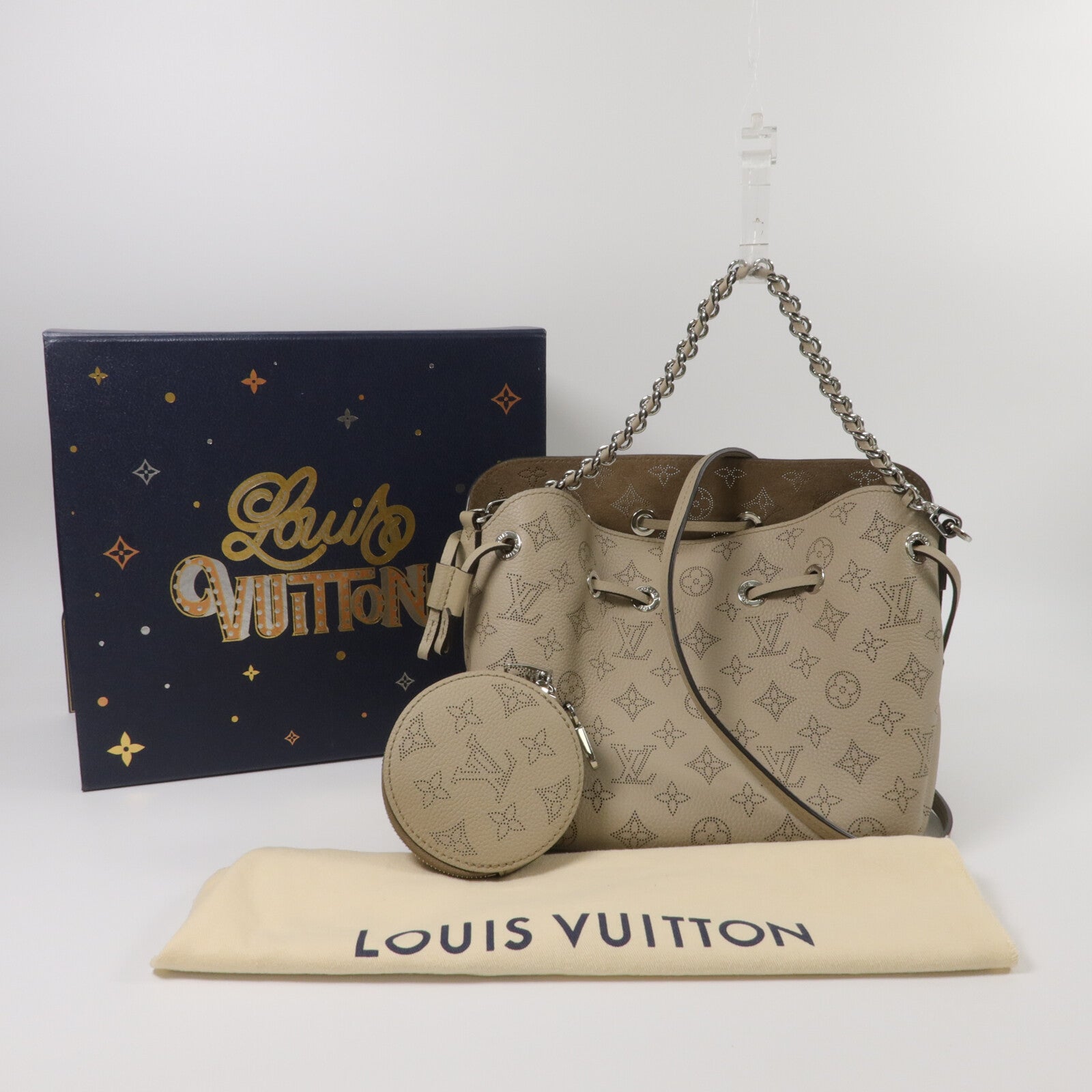 LOUIS VUITTON Mahina皮革Bella手挽肩背兩用袋