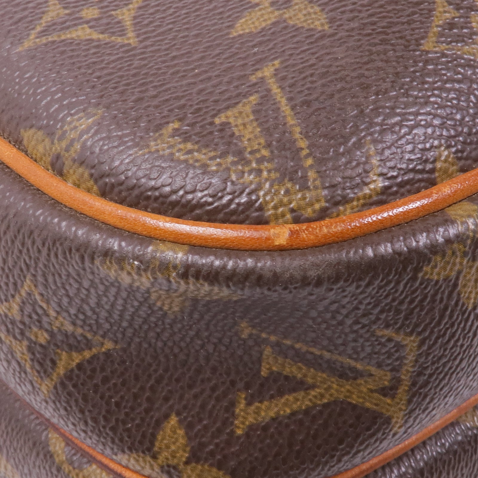 LOUIS VUITTON Monogram Reporter PM金扣肩背袋棕色