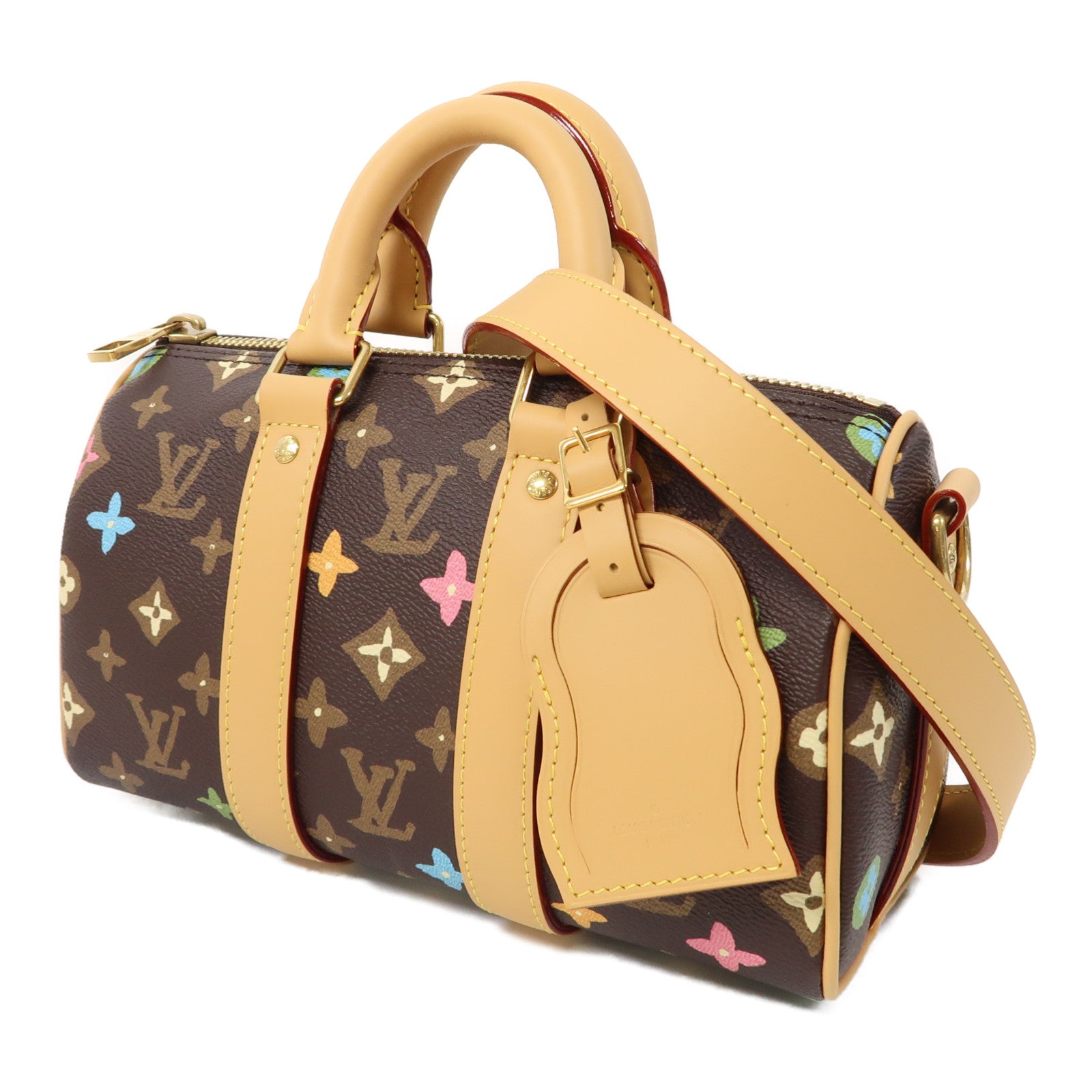 LOUIS VUITTON Monogram Craggy Keepall Bandouliere 25金扣手挽肩背兩用袋啡色