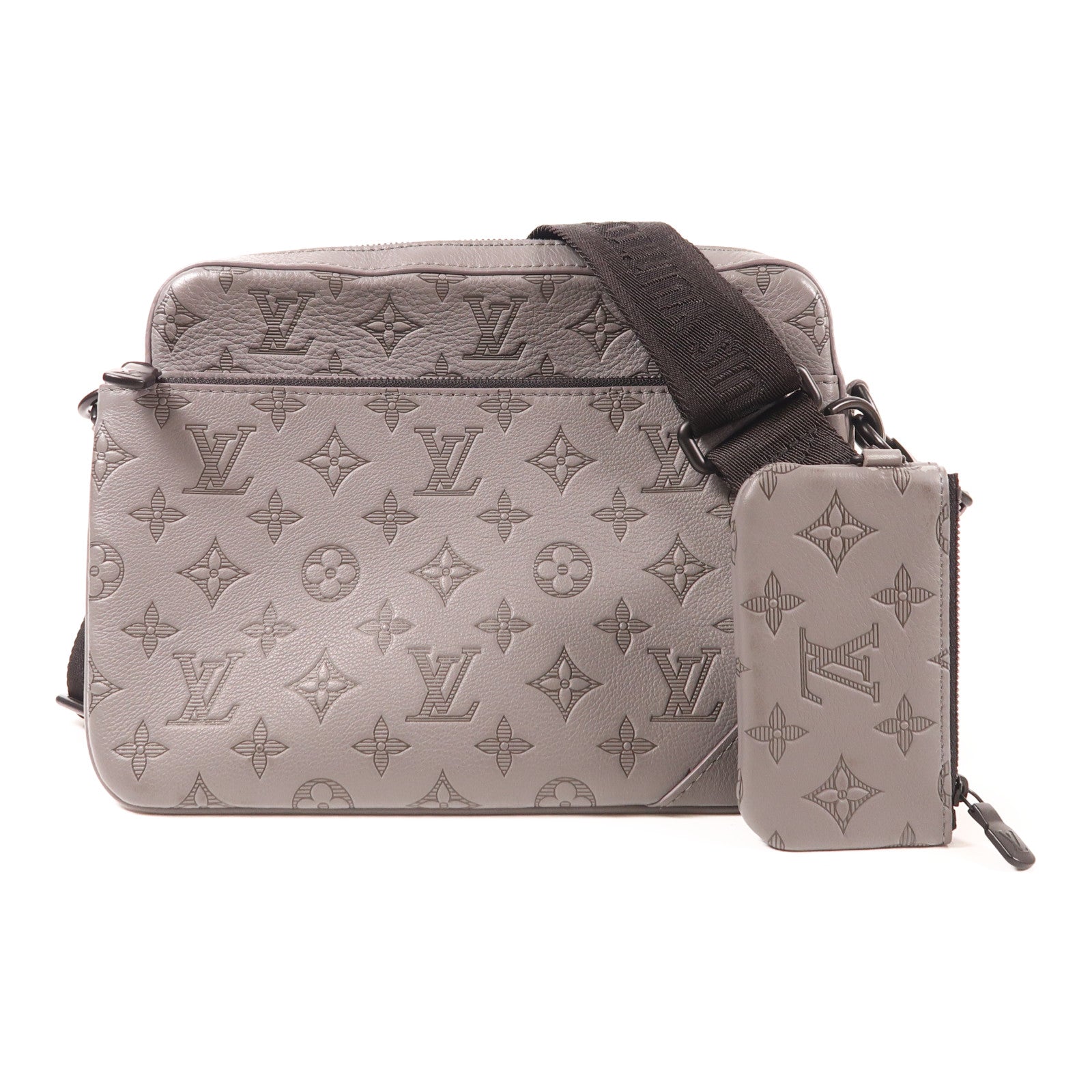 LOUIS VUITTON LV Trio Messenger Shoulder Bag M46603 Monogram Shadow Grey