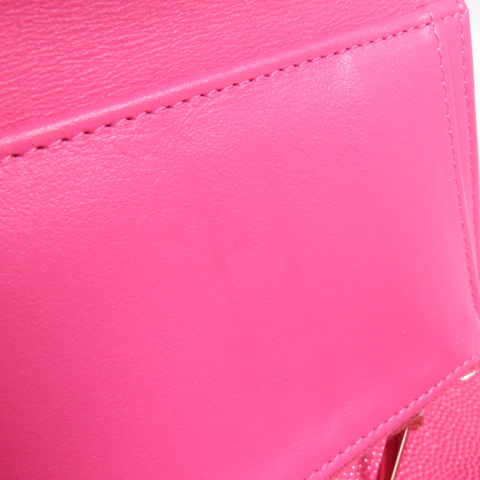 CHANEL 牛皮皮革Wallet金扣錢包