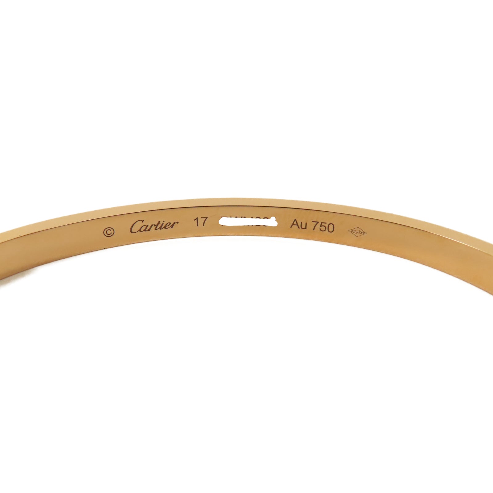 CARTIER 18K玫瑰金Diamond Love Bracelet 0.95ct鑽石手鐲#17