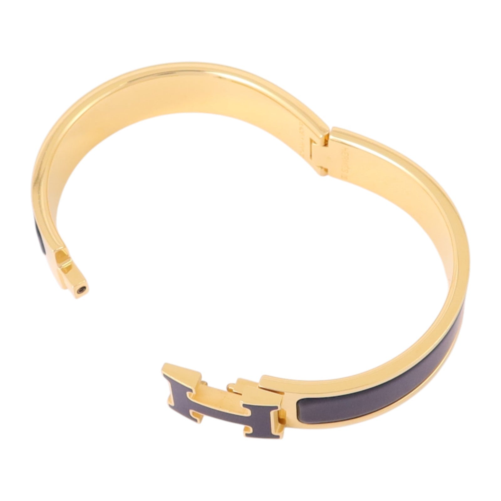 HERMES 金屬/琺瑯Clic H Bracelet金扣手鏈